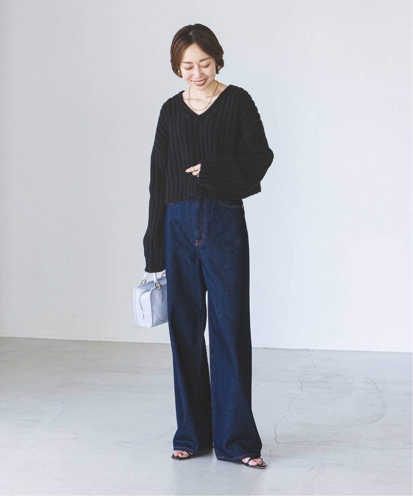 追加》【NEED BY heritage】 LUNA(ネイビー)（デニムパンツ・ジーンズ  