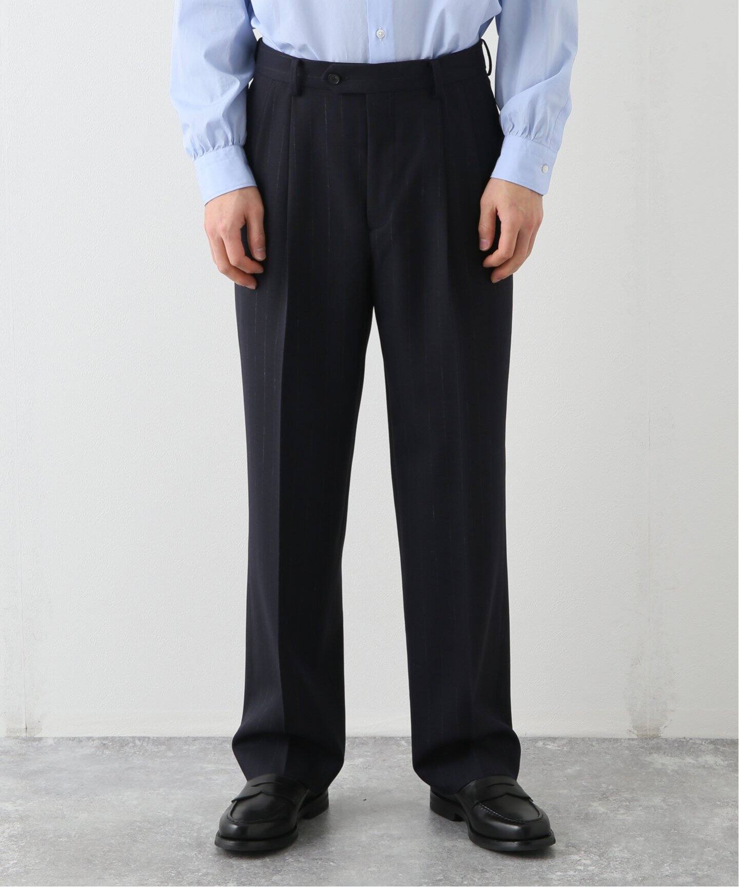 AURALEE / オーラリー】HARD TWIST WOOL STRIPE SLACKS（スラックス 