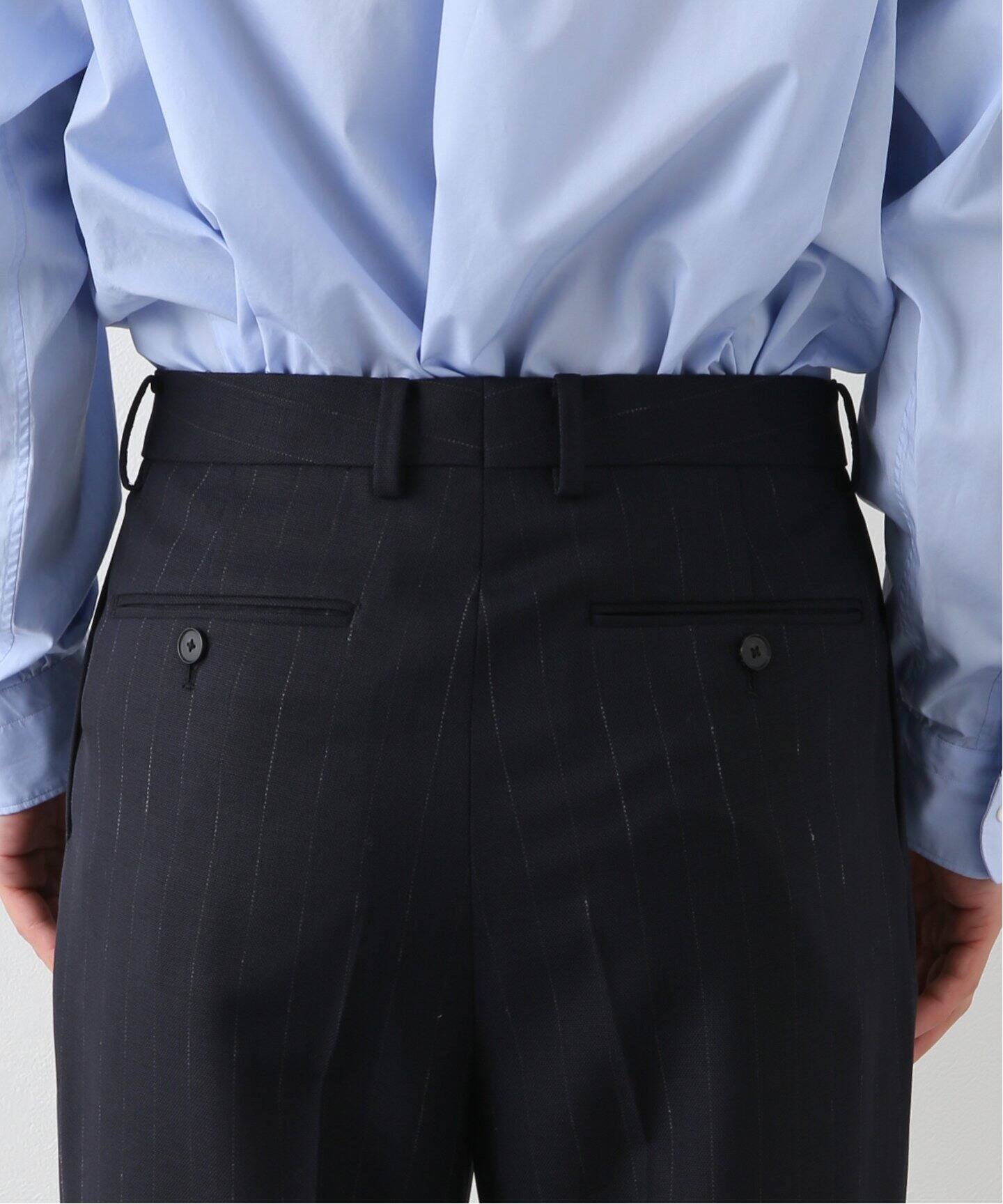 AURALEE / オーラリー】HARD TWIST WOOL STRIPE SLACKS（スラックス 