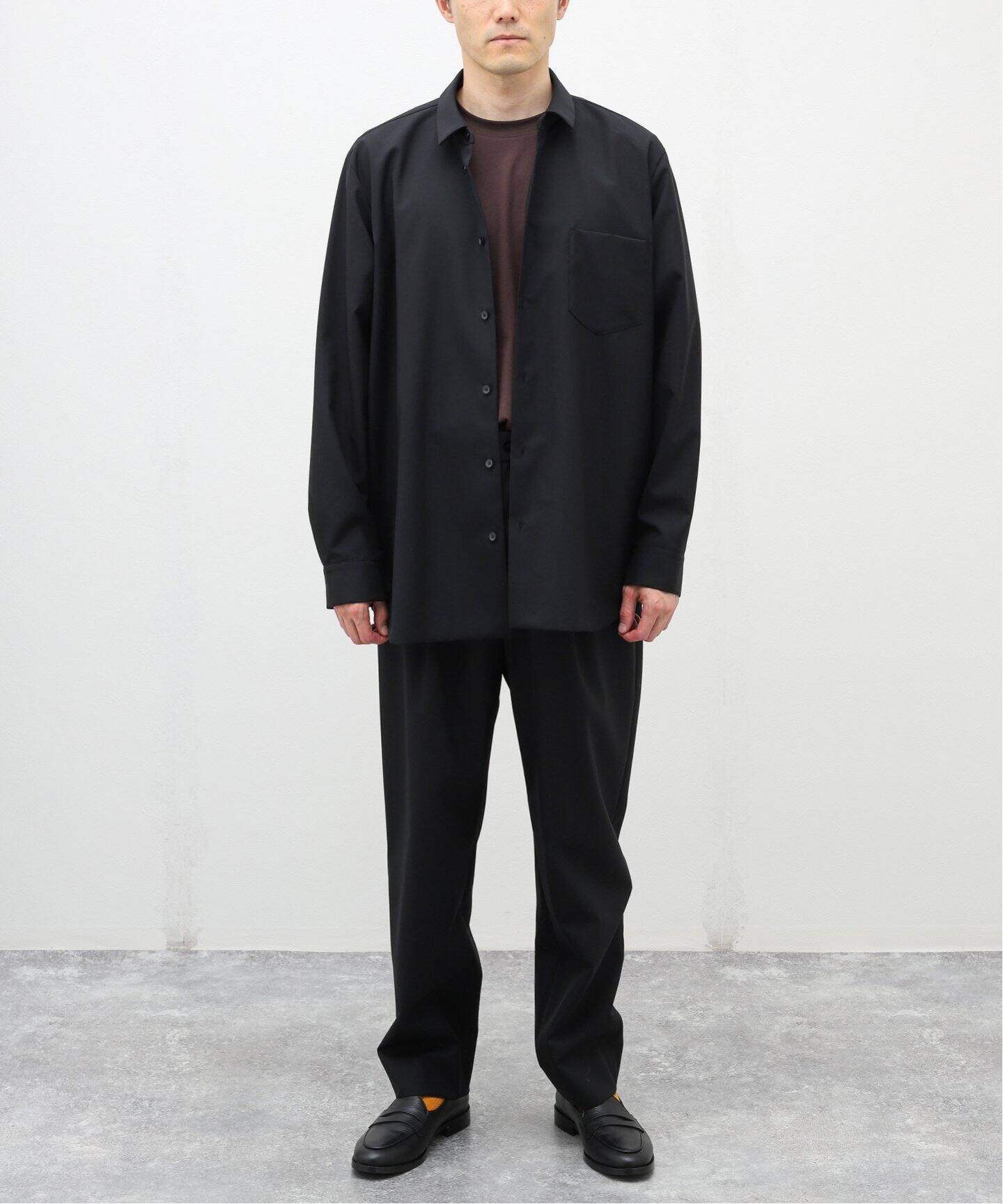 ATON / エイトン】WOOL TROPICAL TAPERED EASY PANTS（スラックス 