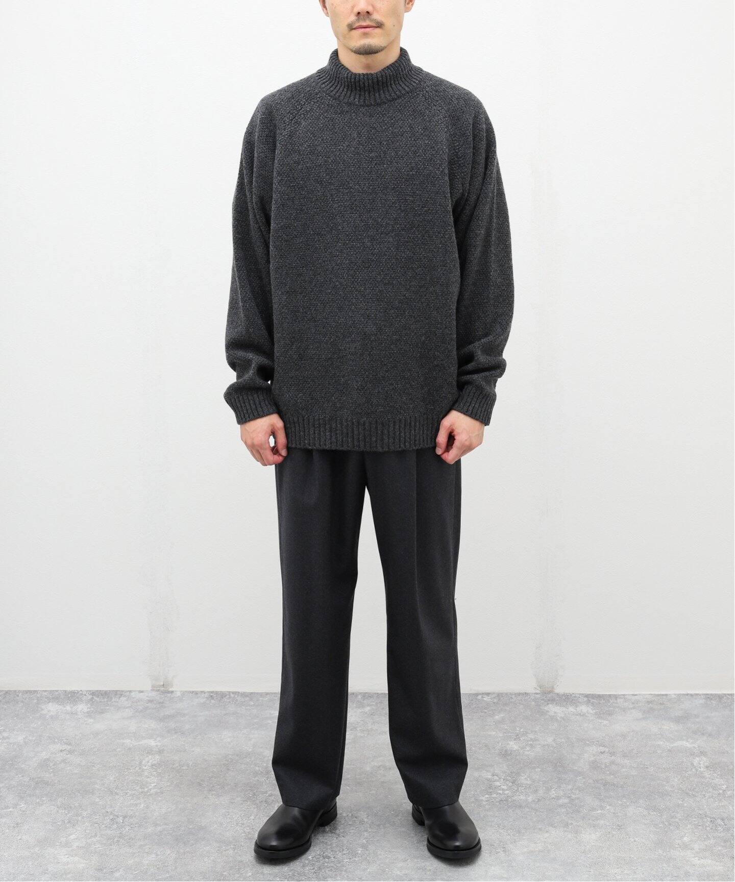 WOOL CASHMERE COLLEGE FLANNEL EASY パンツ（WOOL/CASHMERE COLLEGE 