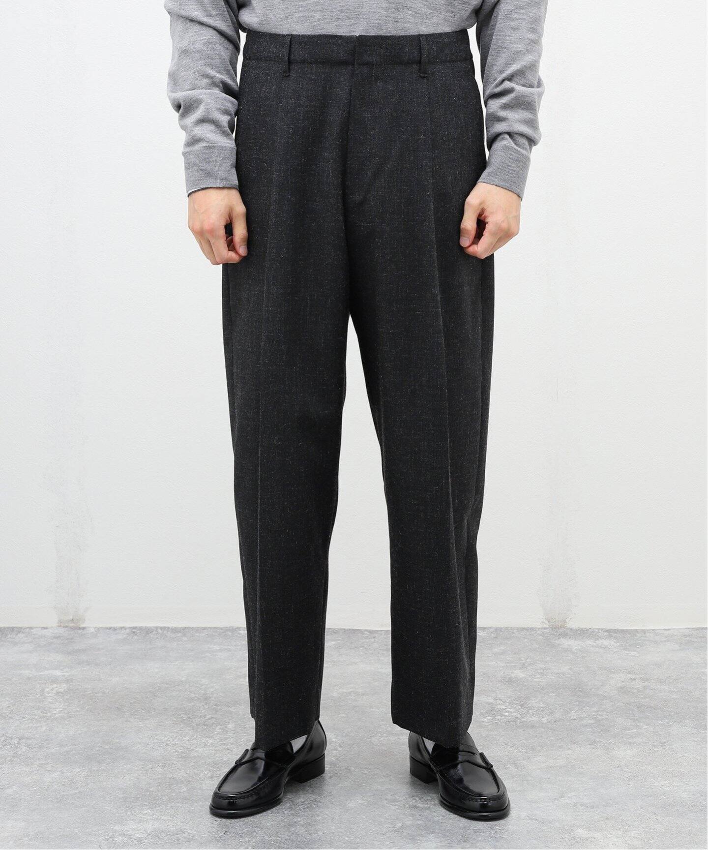 blurhms / ブラームス】Wool Ramie Super Wide Slacks（スラックス 
