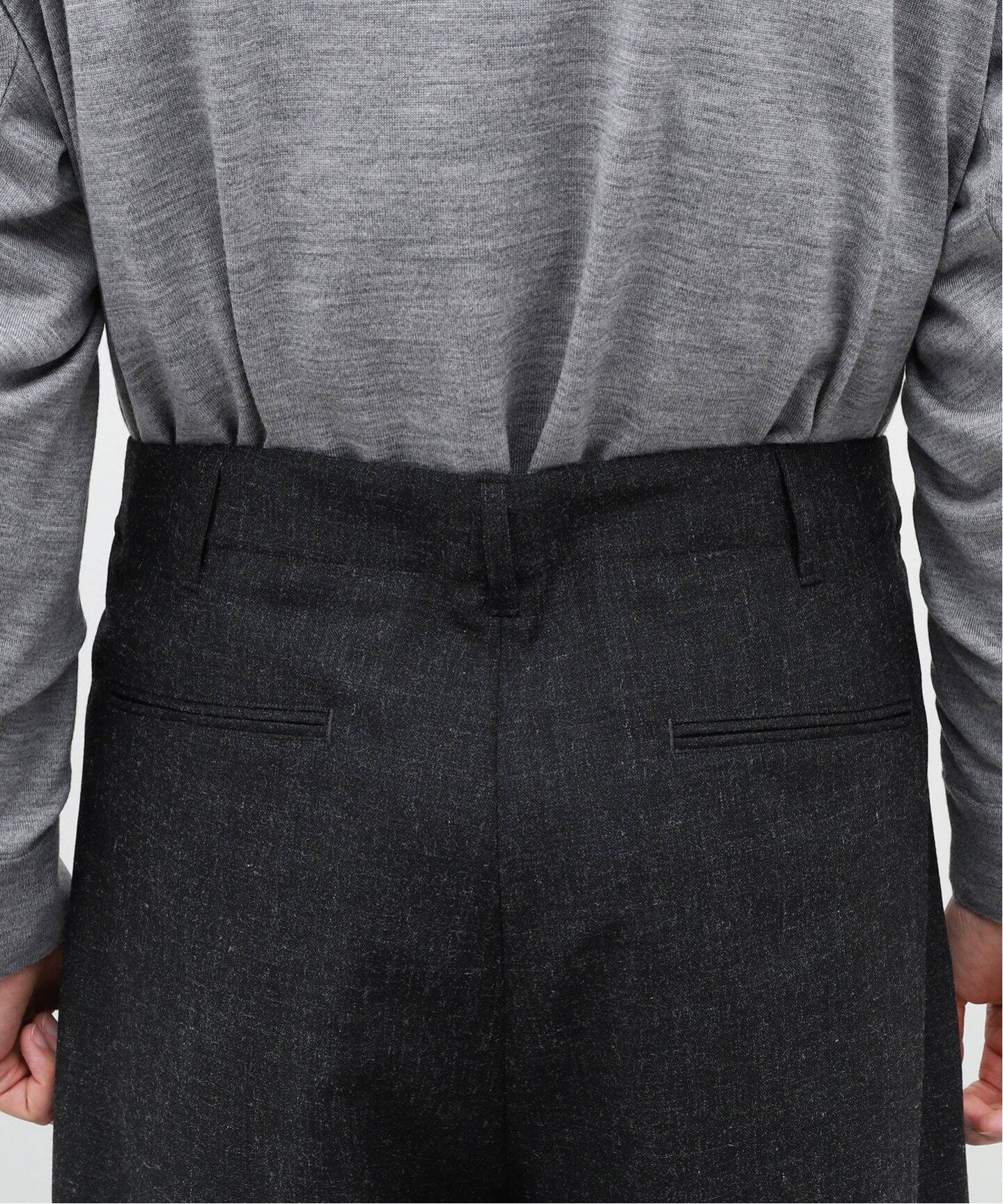 blurhms / ブラームス】Wool Ramie Super Wide Slacks（スラックス 