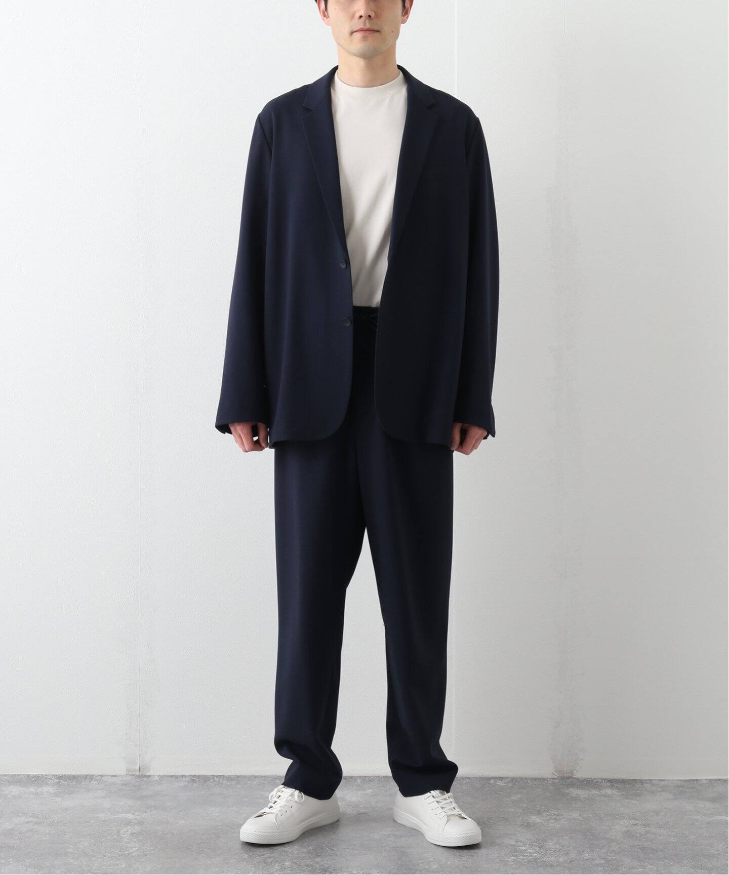 ATON / エイトン】 WOOL OXFORD TAPERED EASY PANTS（スラックス 