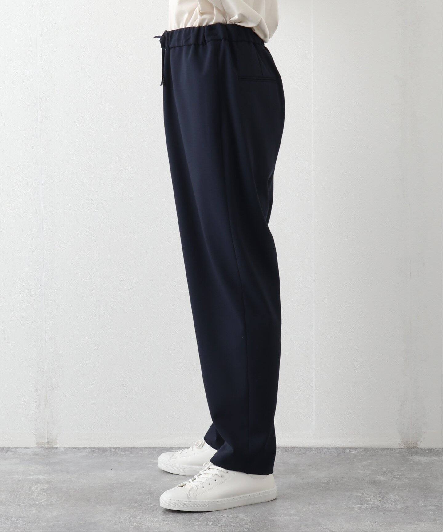 ATON / エイトン】 WOOL OXFORD TAPERED EASY PANTS（スラックス 