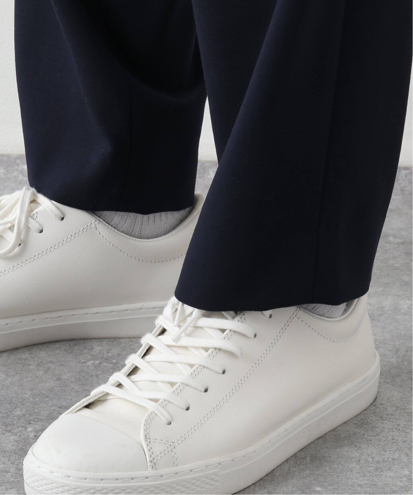 ATON / エイトン】 WOOL OXFORD TAPERED EASY PANTS（スラックス 