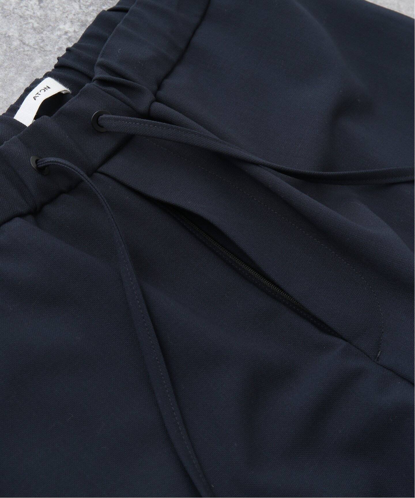 ATON / エイトン】 WOOL OXFORD TAPERED EASY PANTS（スラックス 