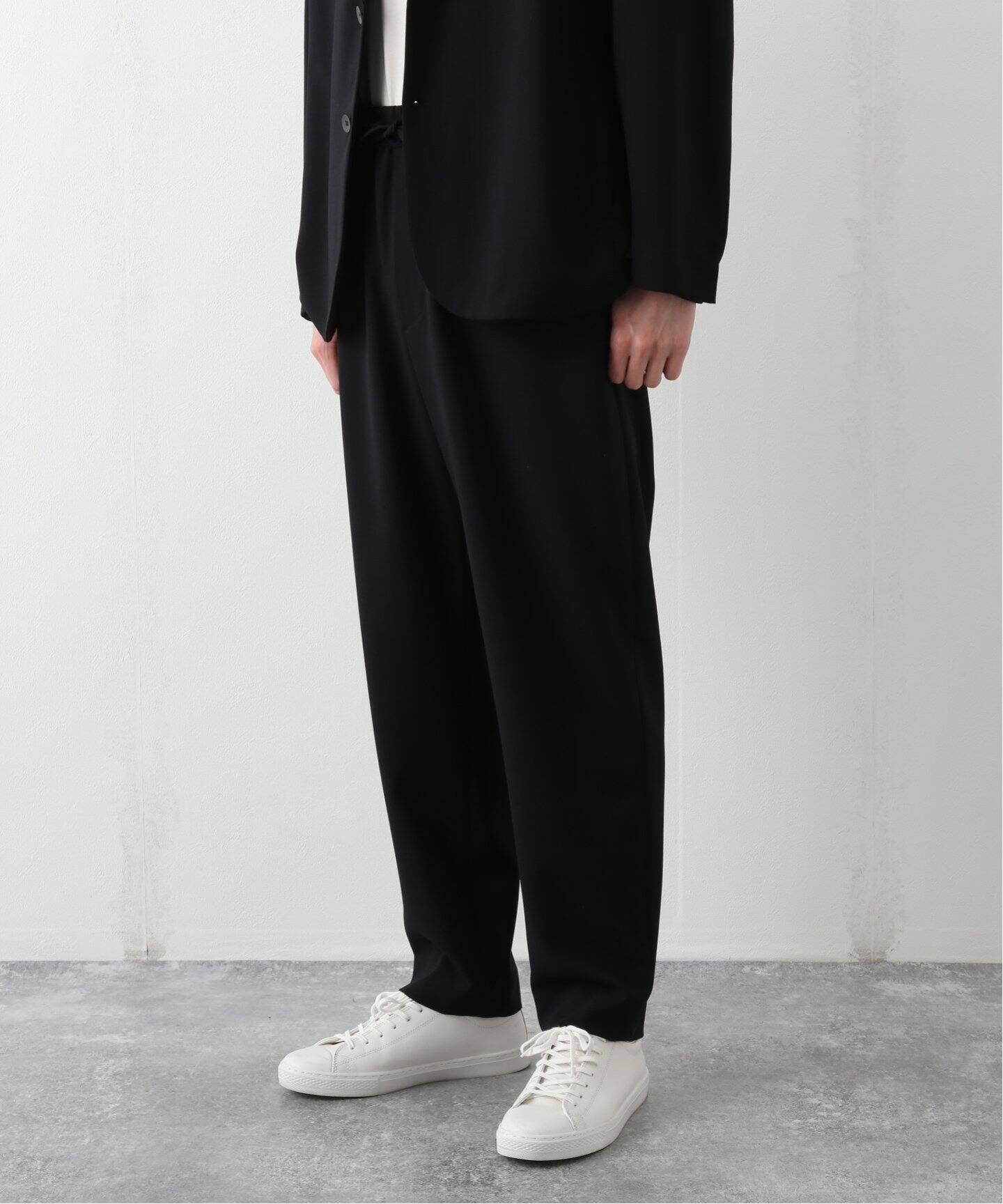 ATON / エイトン】 WOOL OXFORD TAPERED EASY PANTS（スラックス 