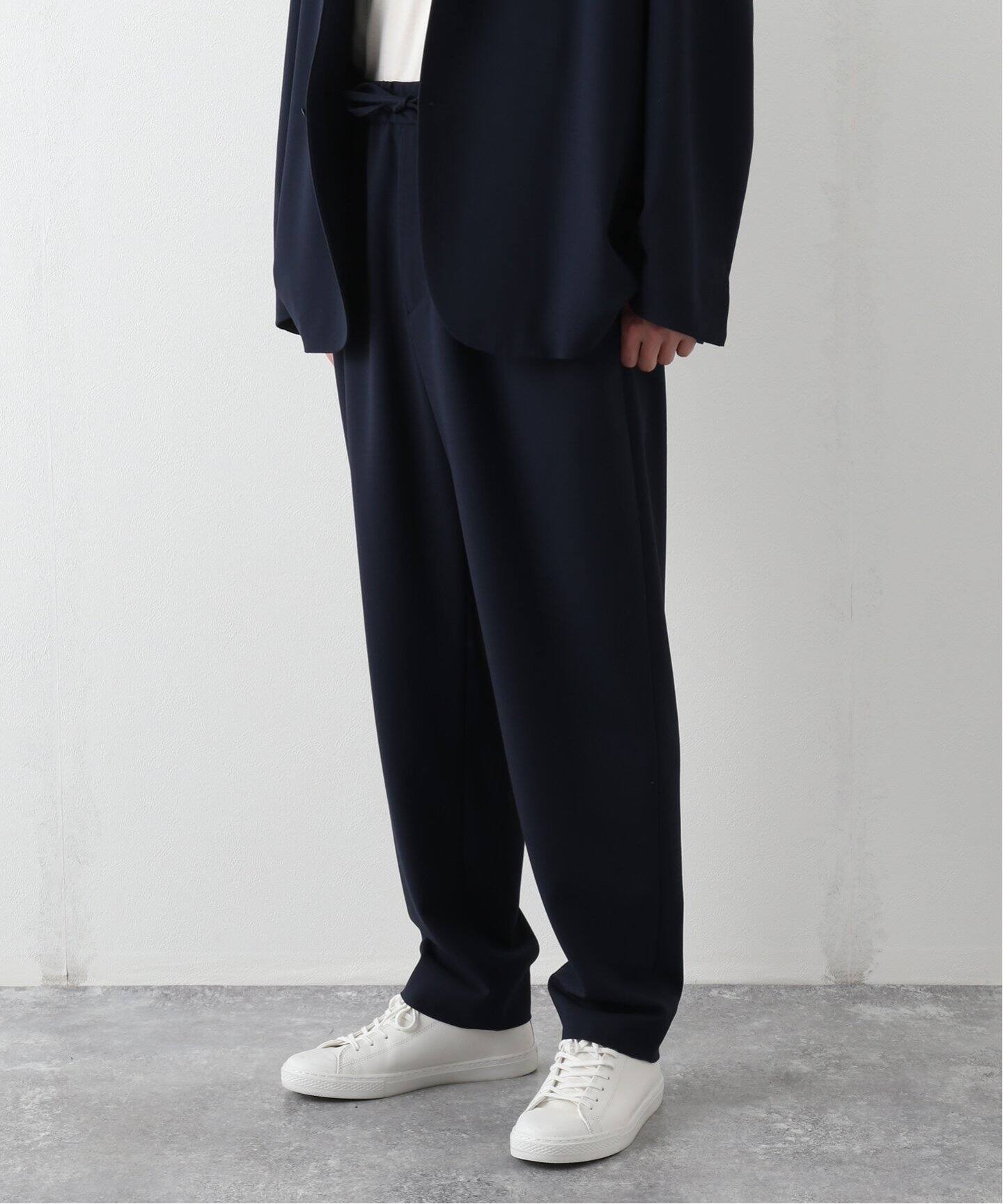 ATON / エイトン】 WOOL OXFORD TAPERED EASY PANTS（スラックス 