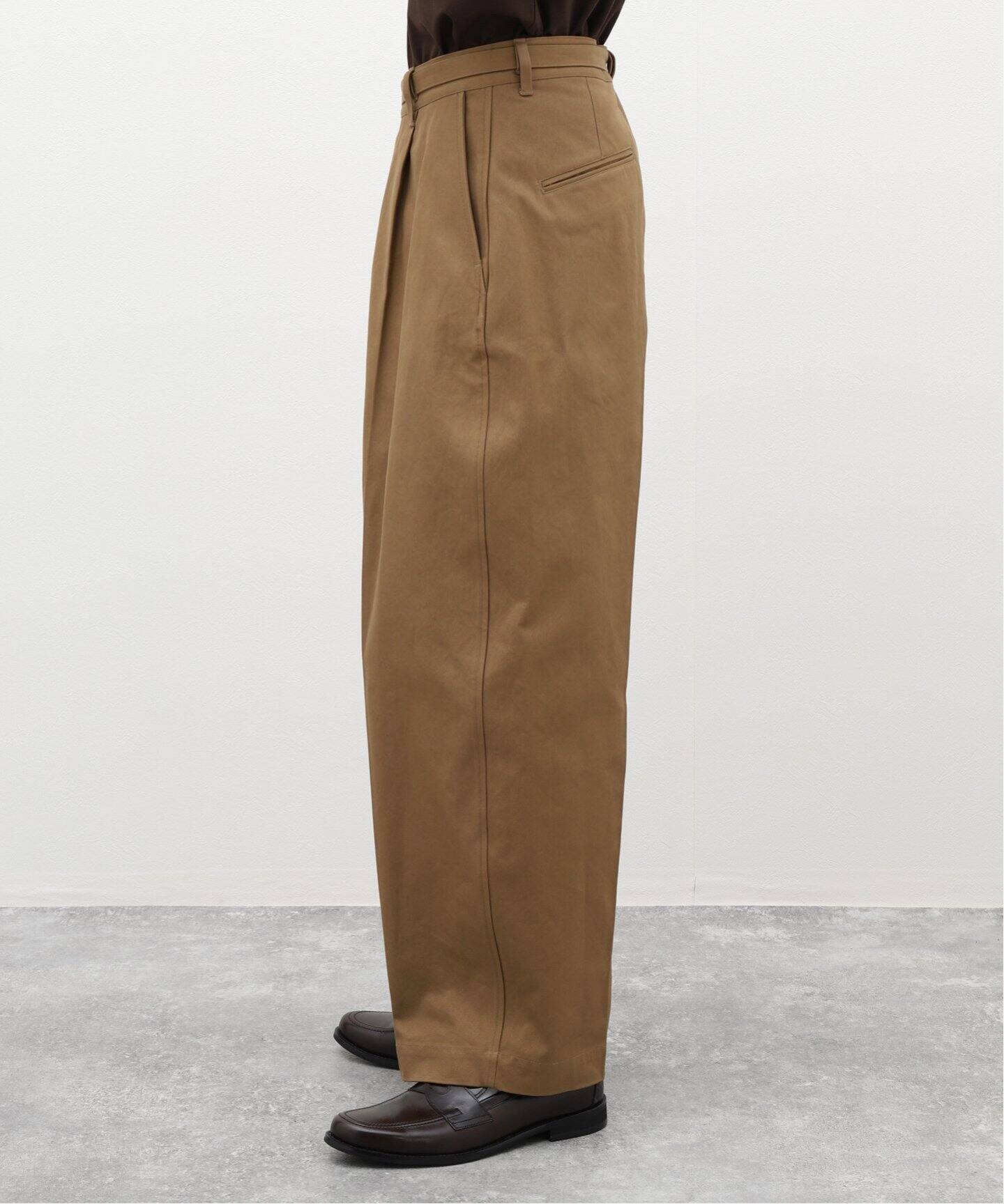 blurhms / ブラームス】Belted Chinos（スラックス）｜EDIFICE 