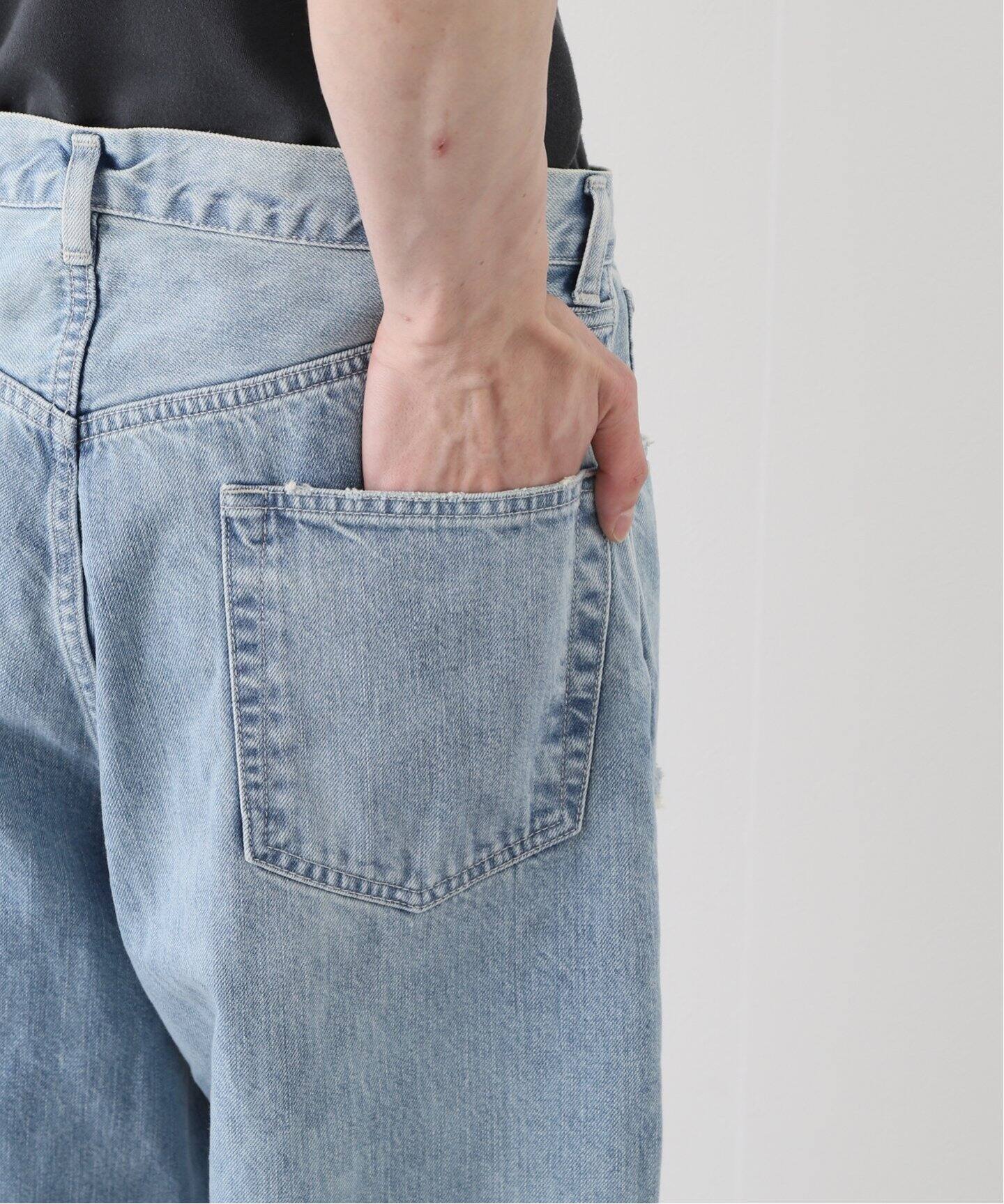 MARKAWARE / マーカウェア】COCOON FIT JEANS DAMAGED（デニムパンツ 