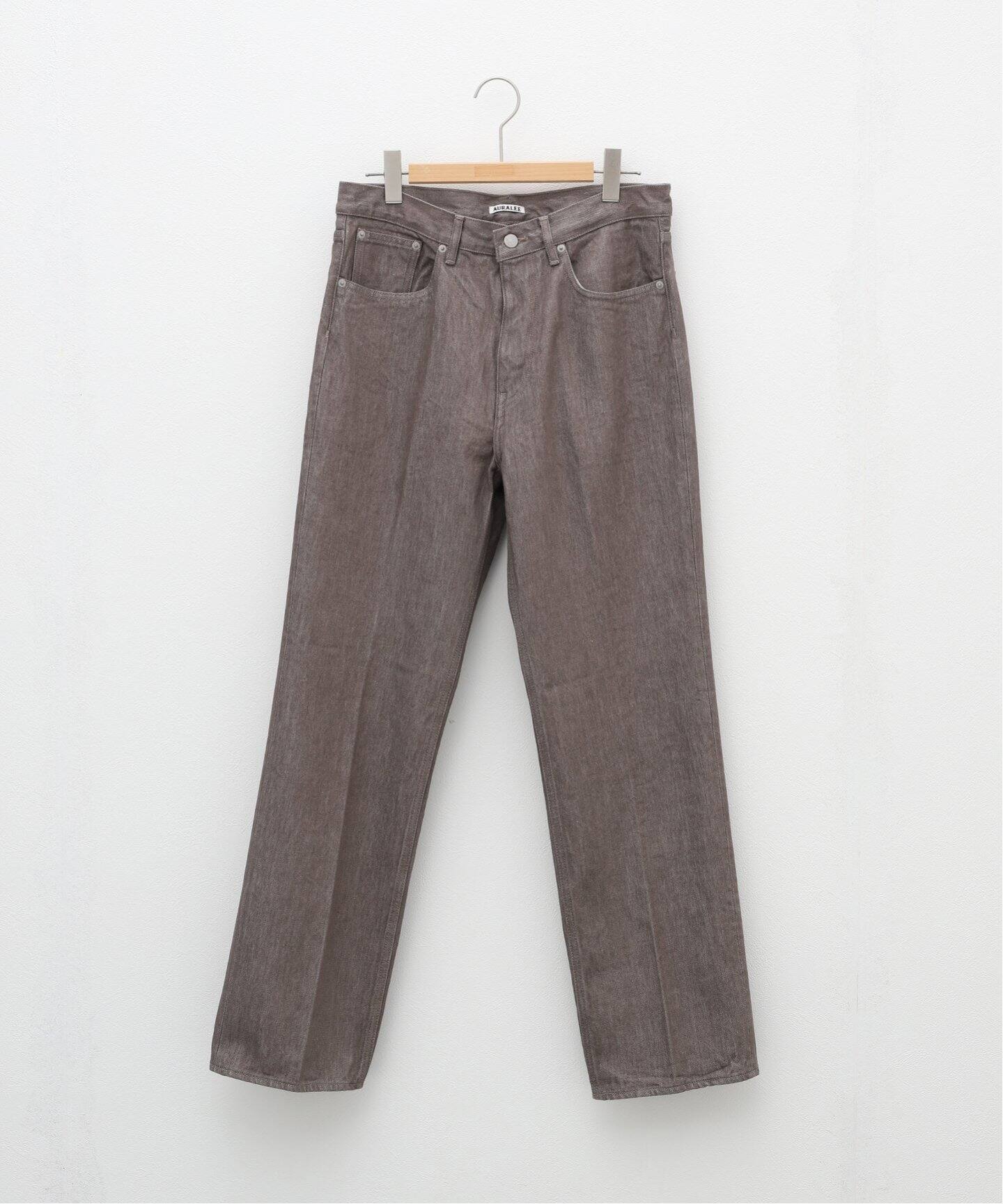 AURALEE / オーラリー】HARD TWIST BROWN DENIM 5P パンツ（デニム  
