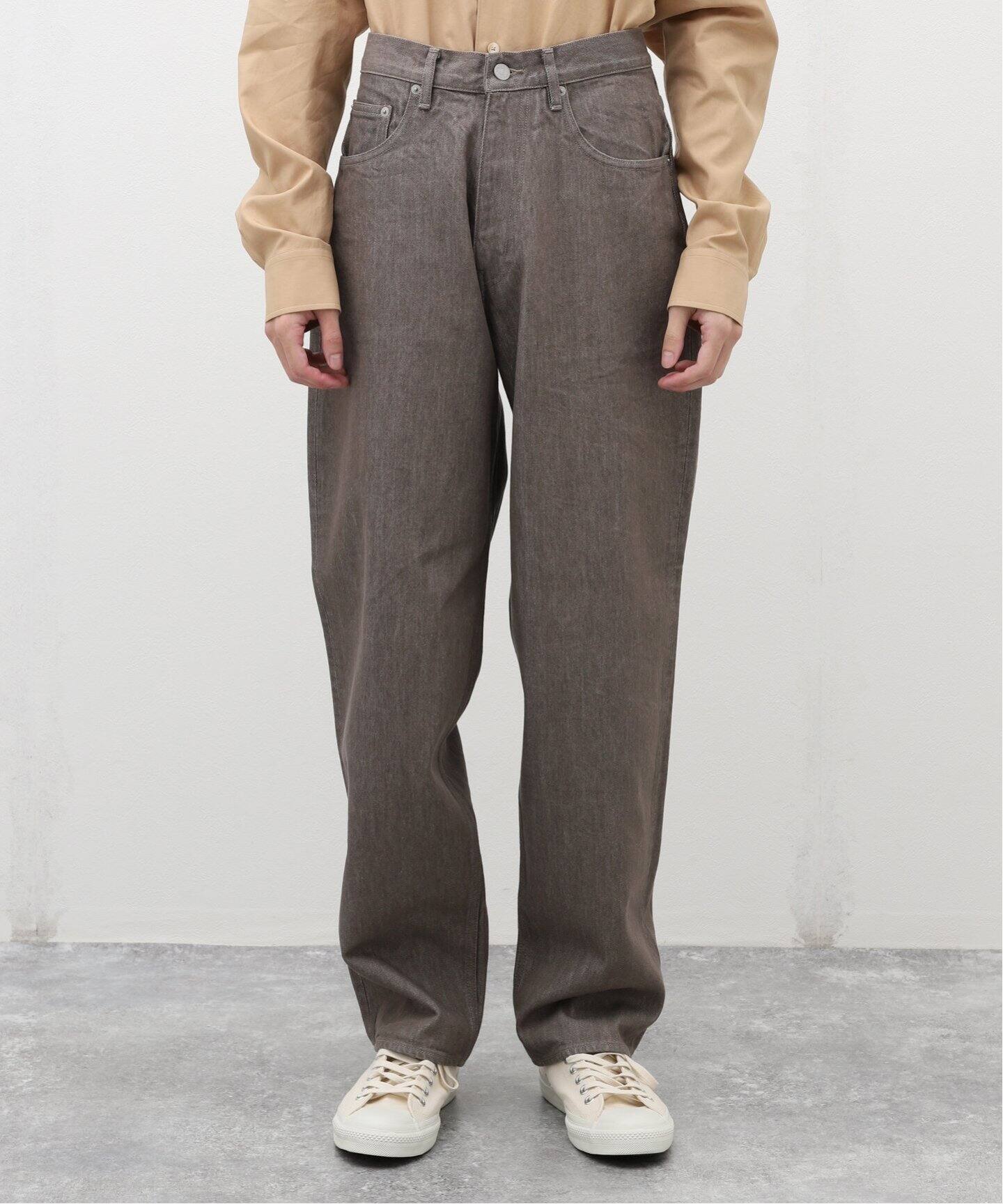 AURALEE / オーラリー】HARD TWIST BROWN DENIM WIDE パンツ（デニム 
