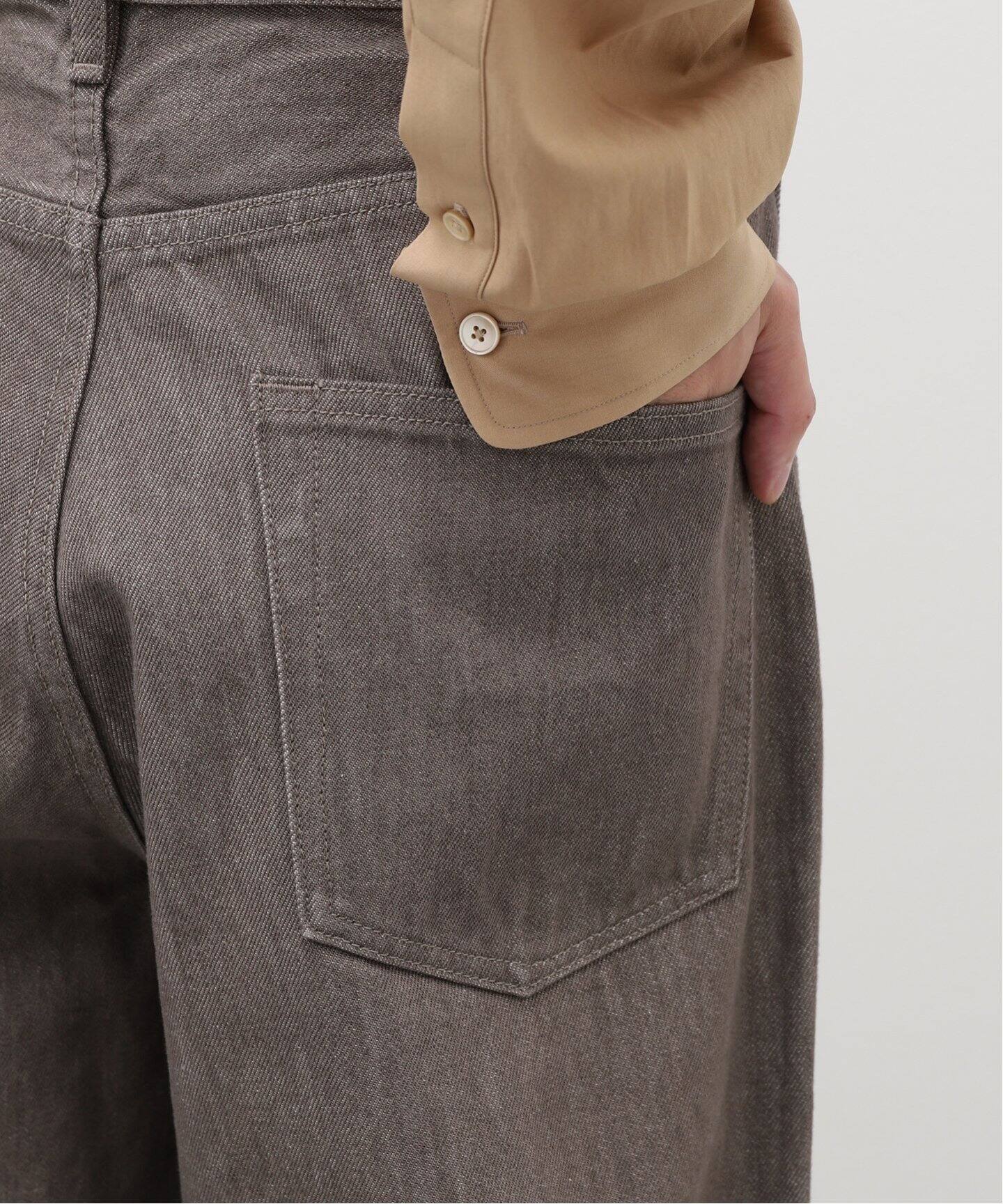 AURALEE / オーラリー】HARD TWIST BROWN DENIM WIDE パンツ（デニム 