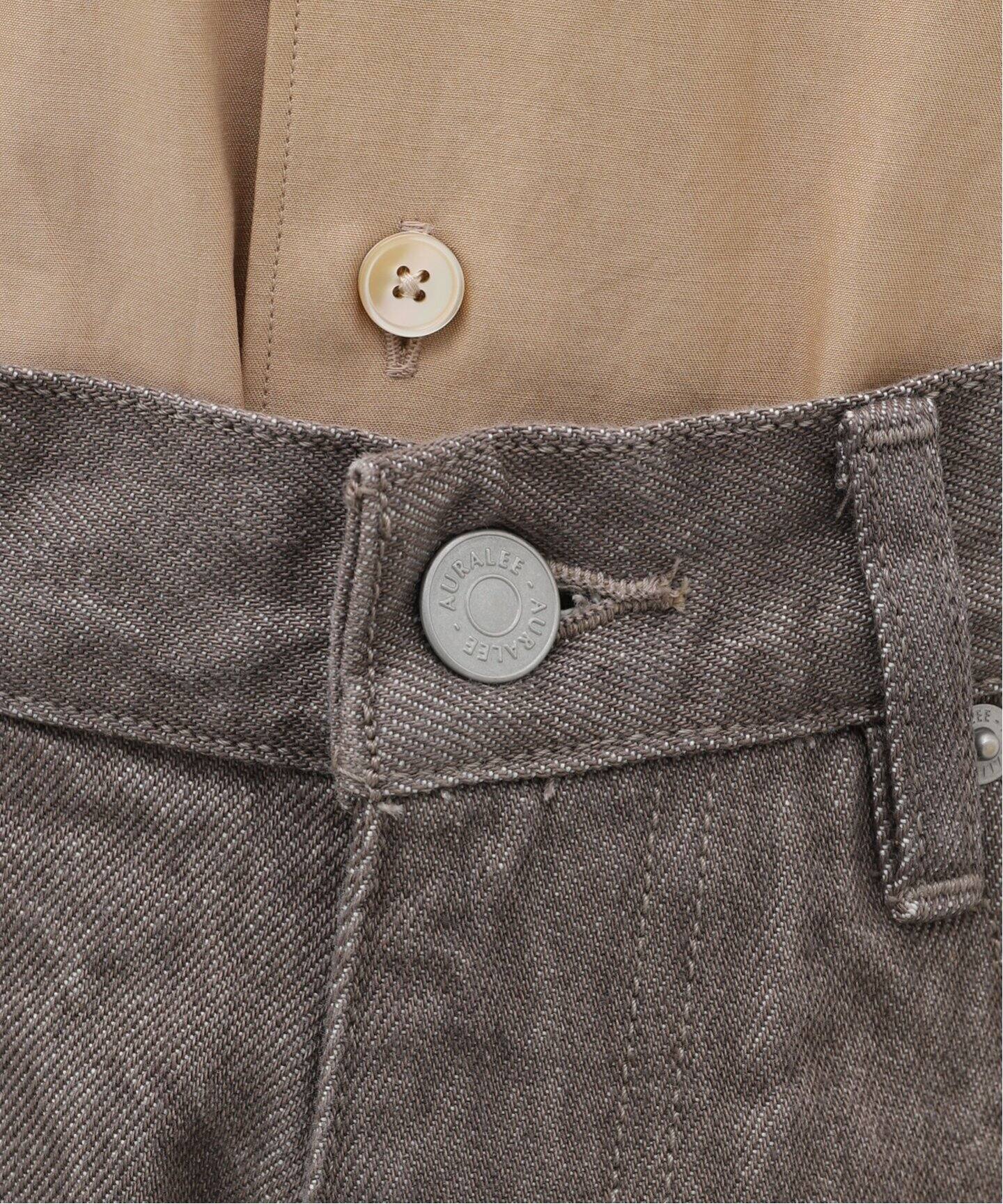 AURALEE / オーラリー】HARD TWIST BROWN DENIM WIDE パンツ（デニム 