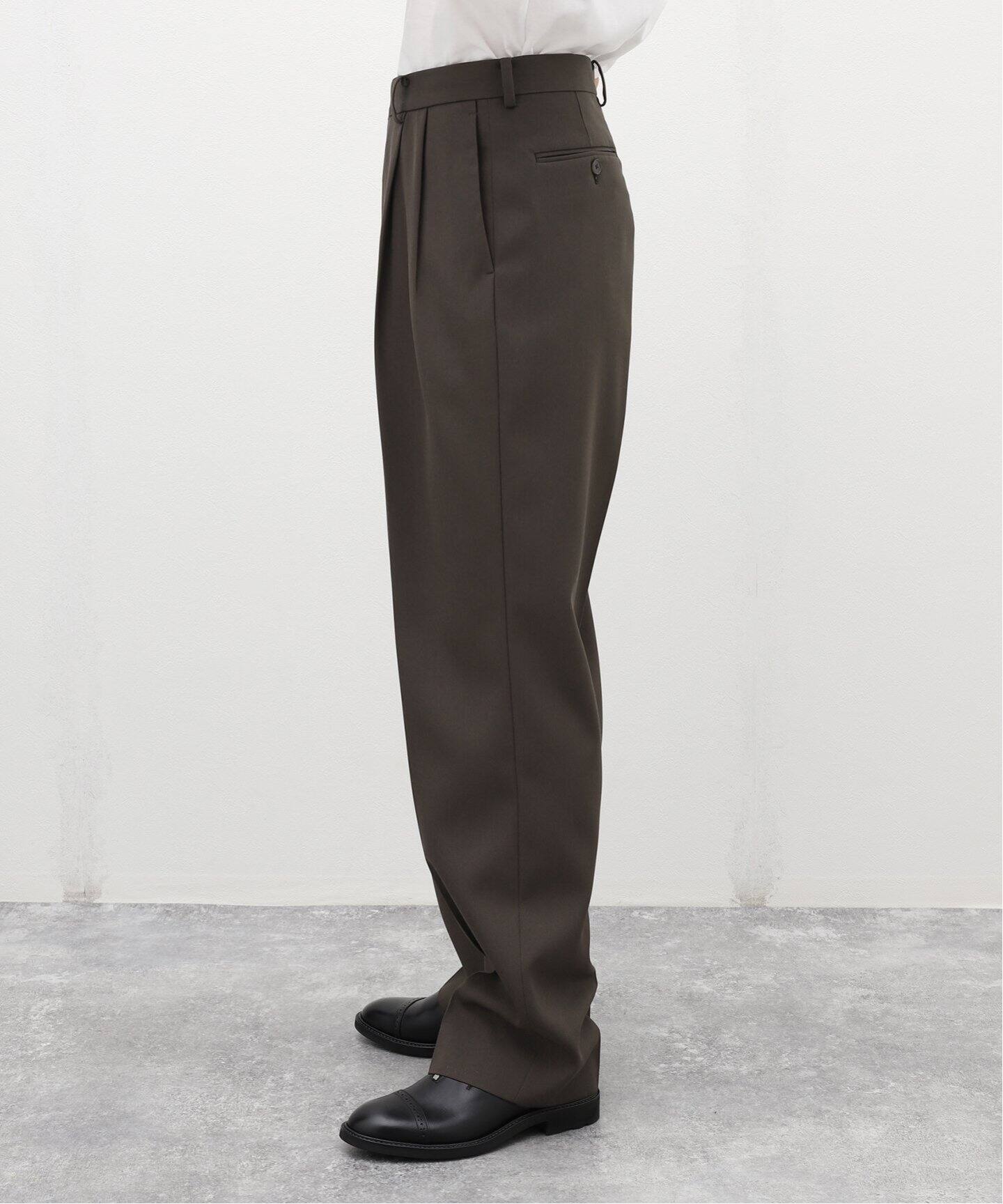 AURALEE / オーラリー】LIGHT WOOL MAX GABARDINE 2タック パンツ 