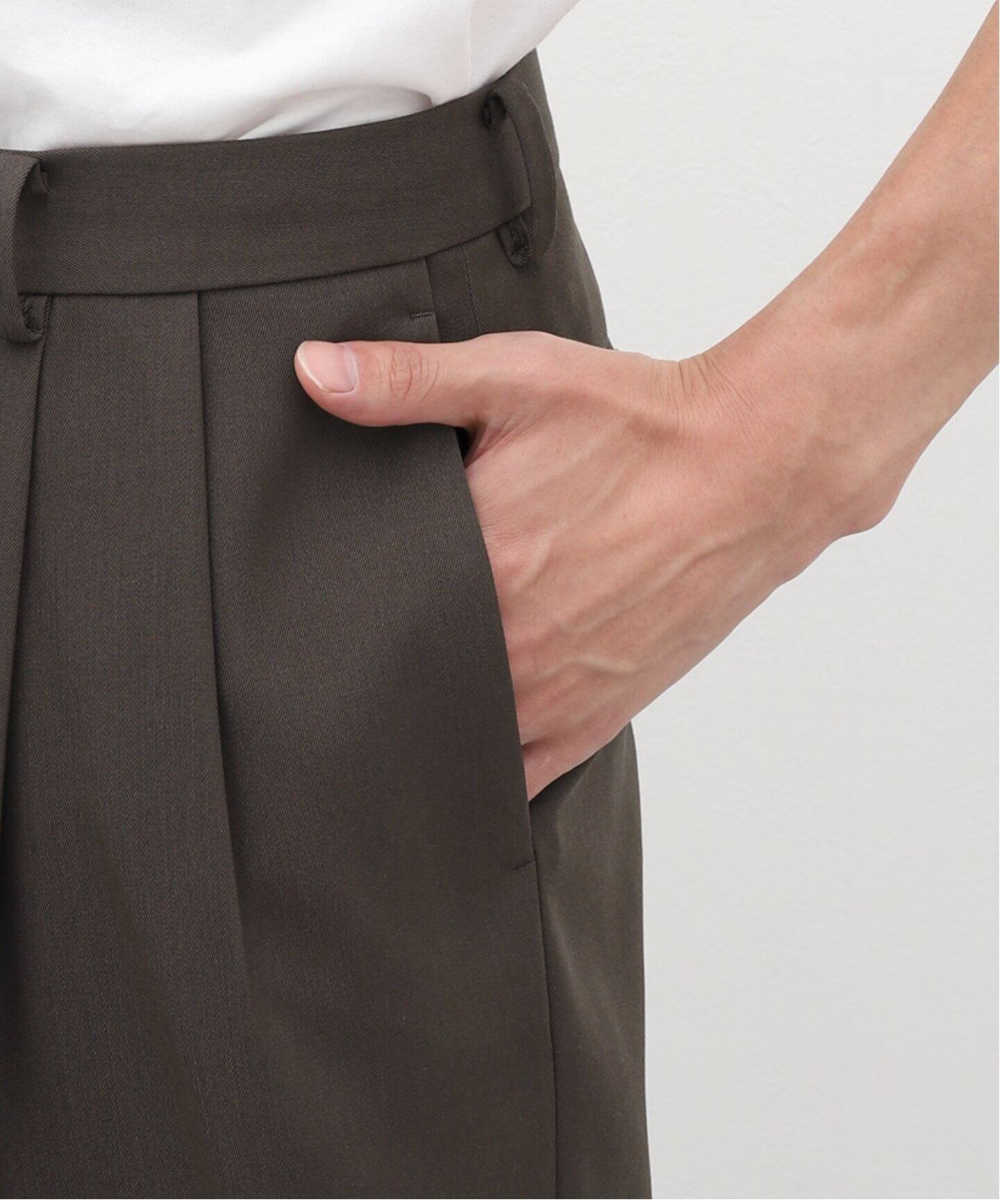 AURALEE / オーラリー】LIGHT WOOL MAX GABARDINE 2タック パンツ 