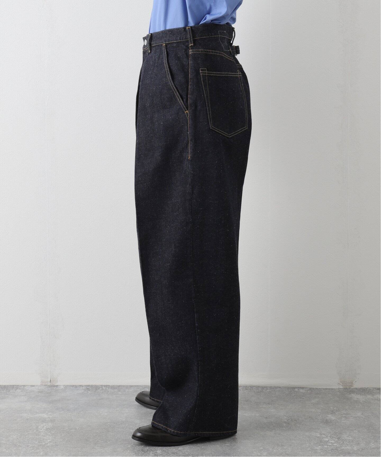 MARKAWARE / マーカウェア】 KIMONO DENIM PLEATED WIDE DENIM（デニム