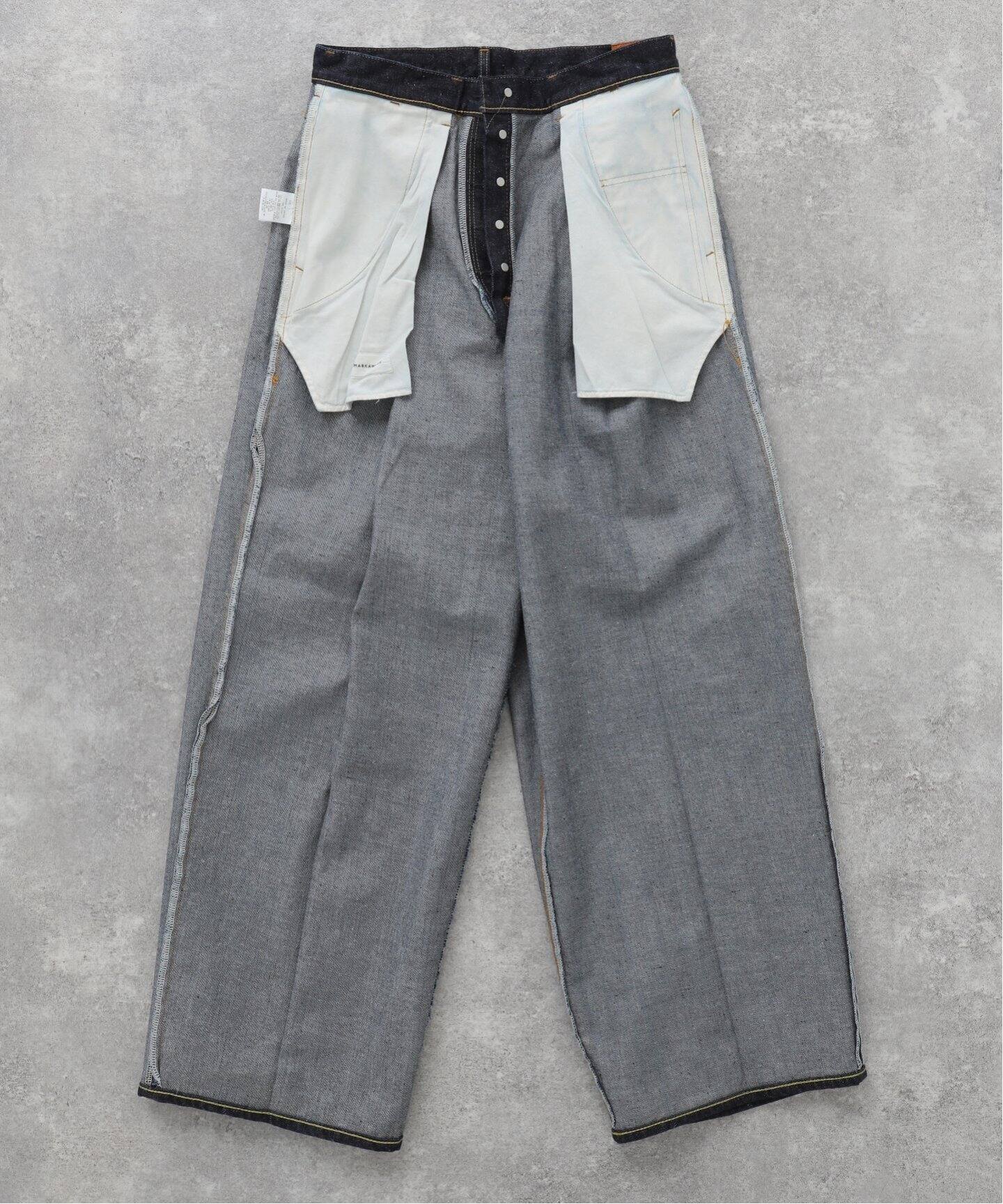 MARKAWARE / マーカウェア】 KIMONO DENIM PLEATED WIDE DENIM（デニム 