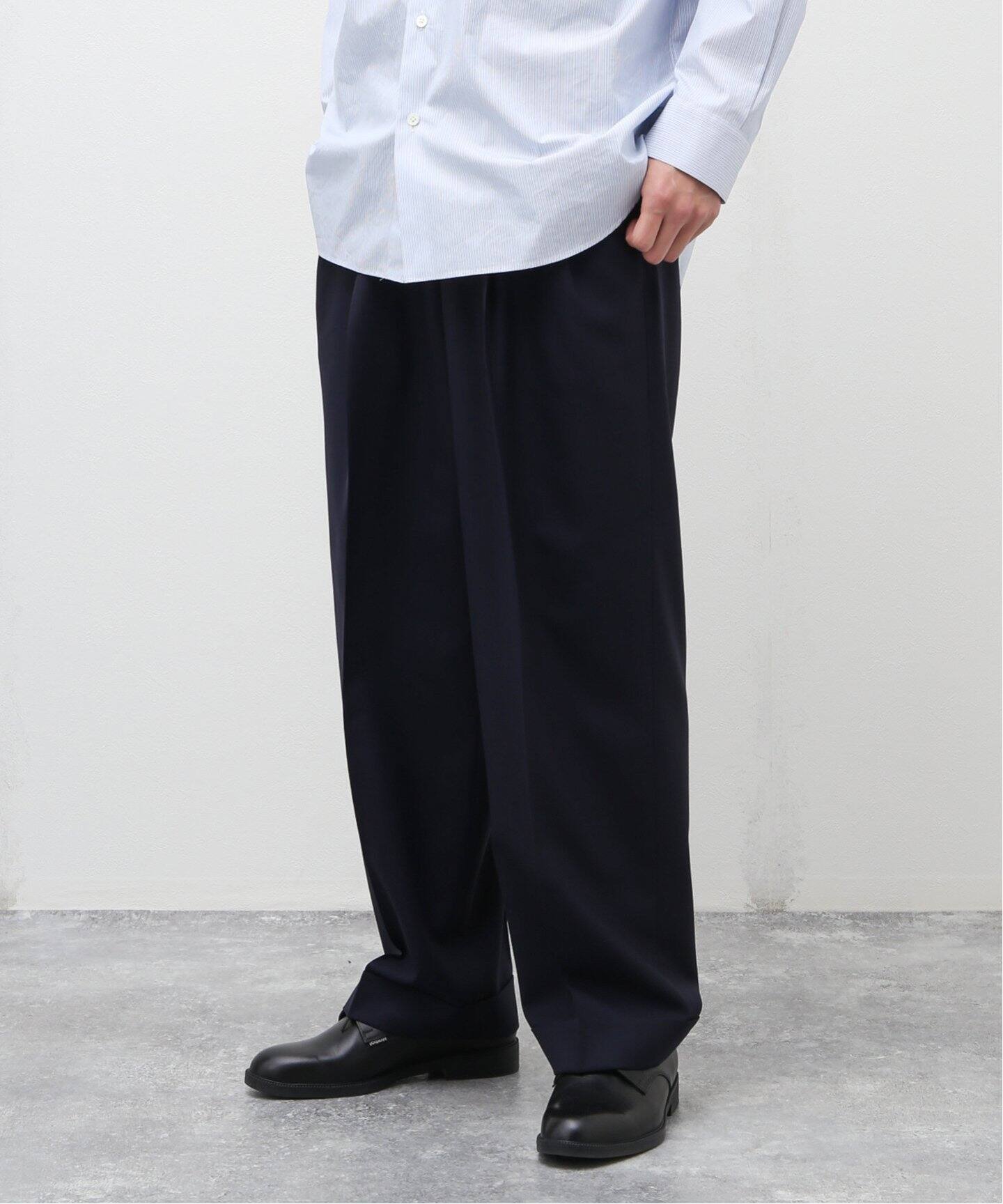 MARKAWARE / マーカウェア】DPLEATED CLASSIC WIDE 120S（スラックス 