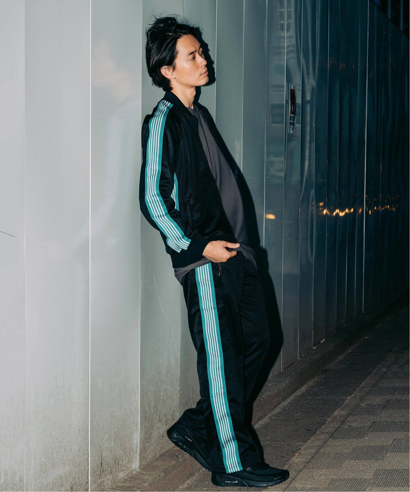 NEEDLES × EDIFICE】別注 Track Pants / ポリスムース（ジャージ 