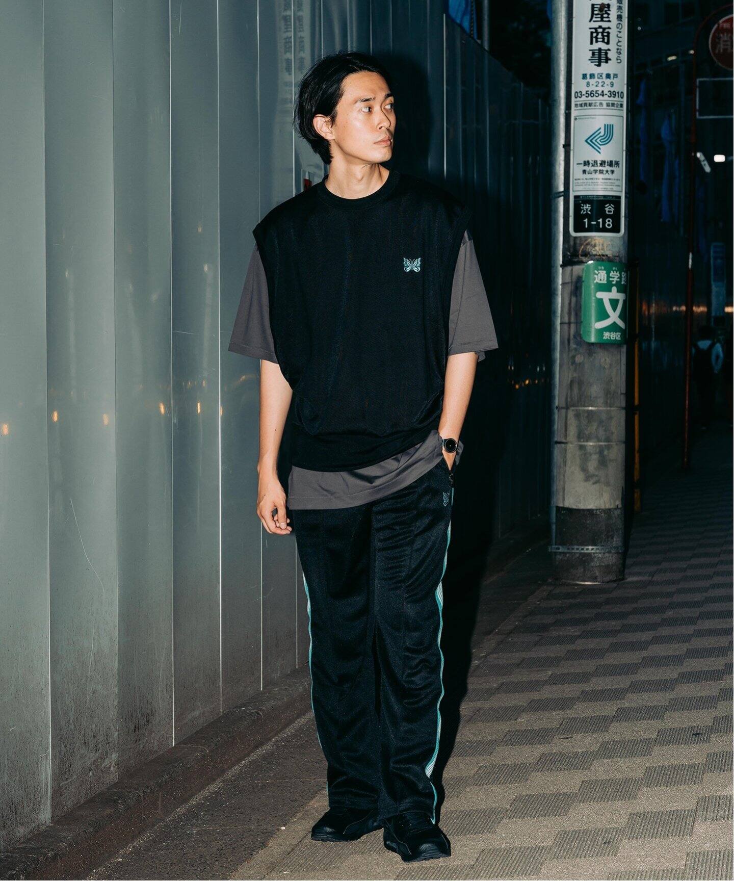 NEEDLES × EDIFICE】別注 Track Pants / ポリスムース（ジャージ 