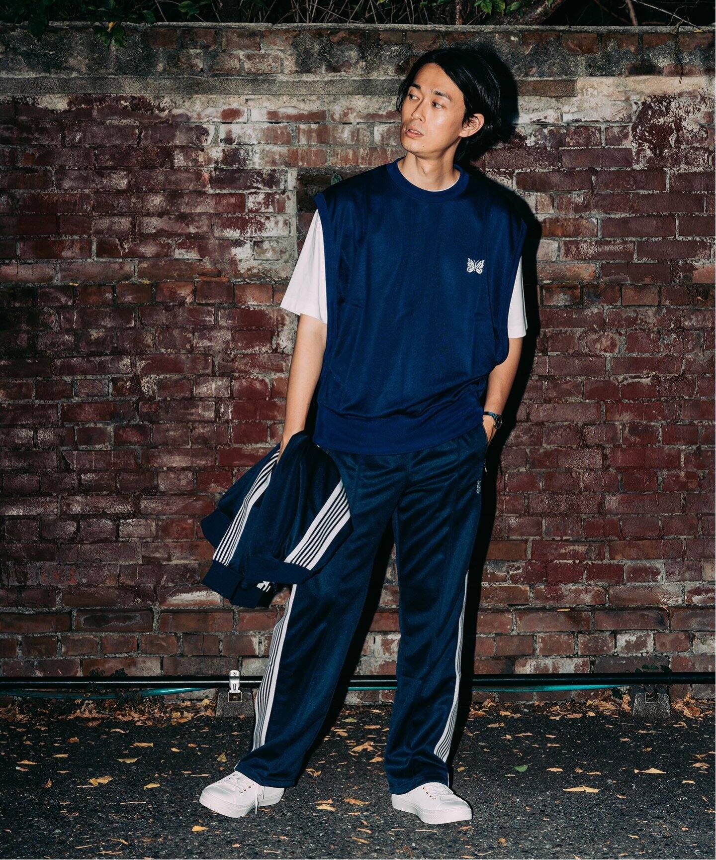 NEEDLES × EDIFICE】別注 Track Pants / ポリスムース（ジャージ 