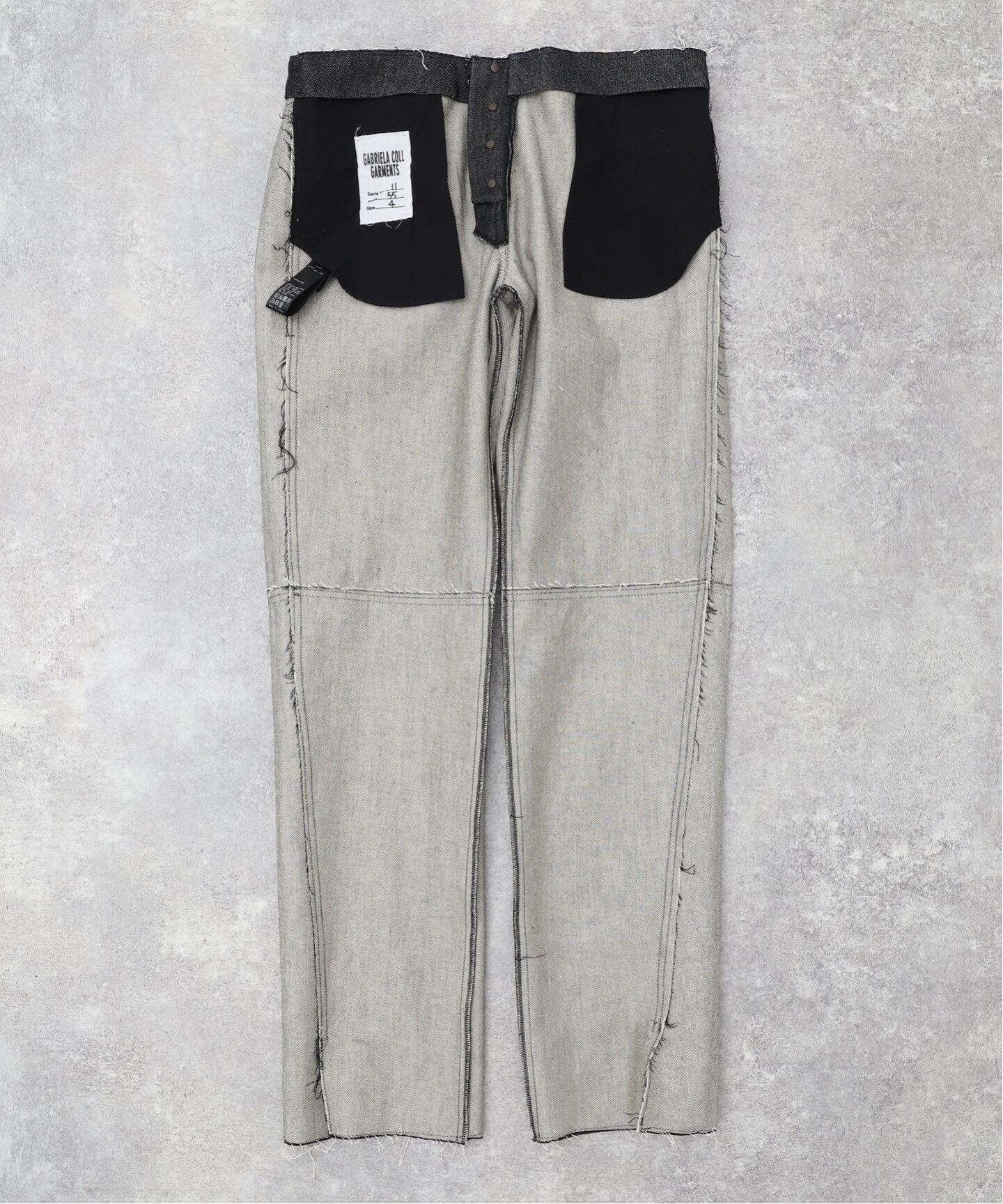 GABRIELA COLL GARMENTS】DENIM SLIT TROUSERS（スラックス）｜EDIFICE