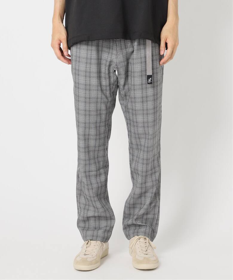 GRAMICCI】 417別注LANATEC グレンチェックストレッチパンツ 