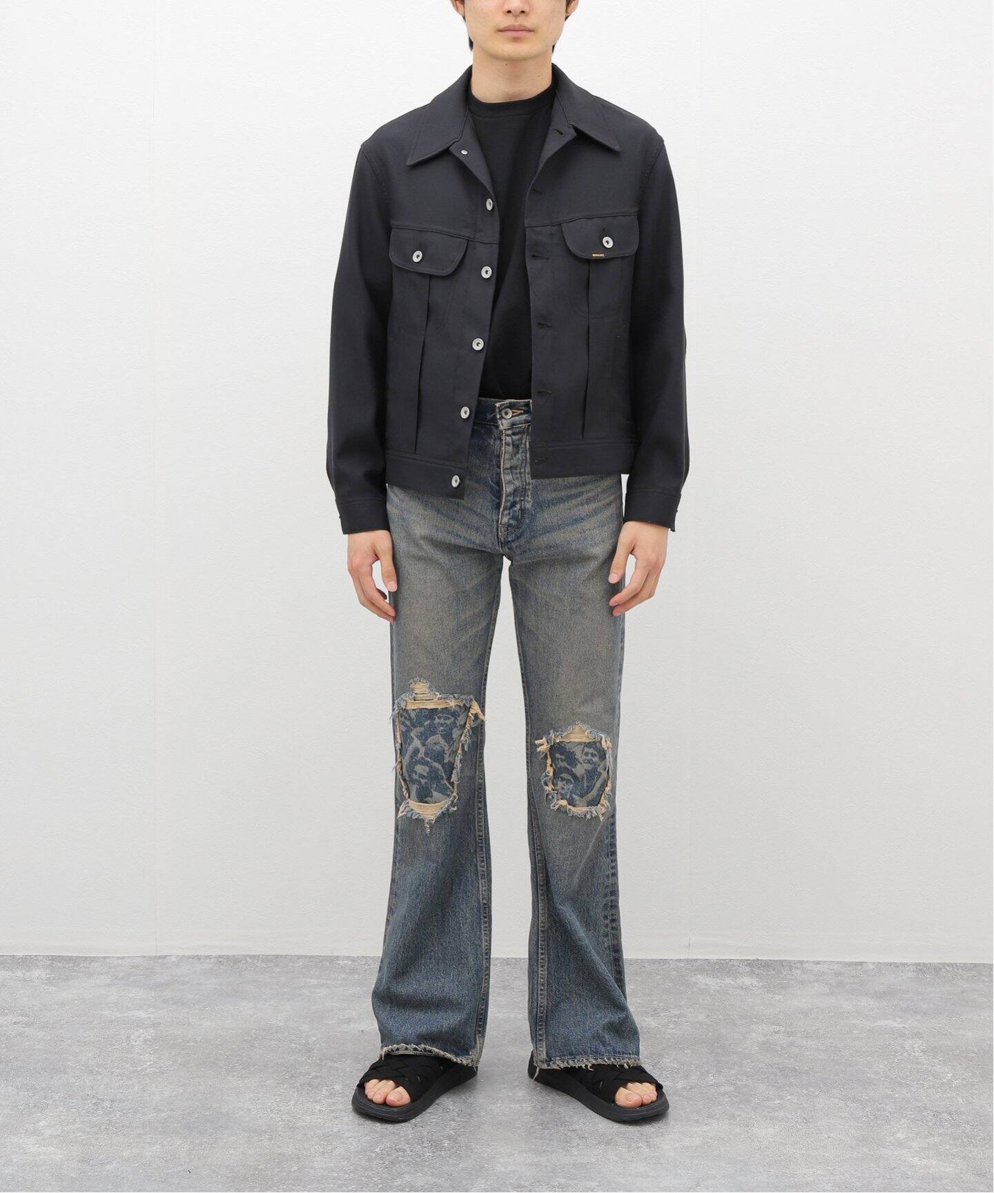 DAIRIKU / ダイリク】 Damage Flare Denim Pants D-6（デニムパンツ  