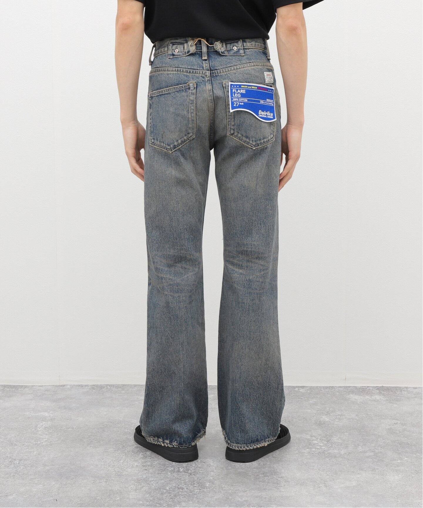 DAIRIKU / ダイリク】 Damage Flare Denim Pants D-6（デニムパンツ  