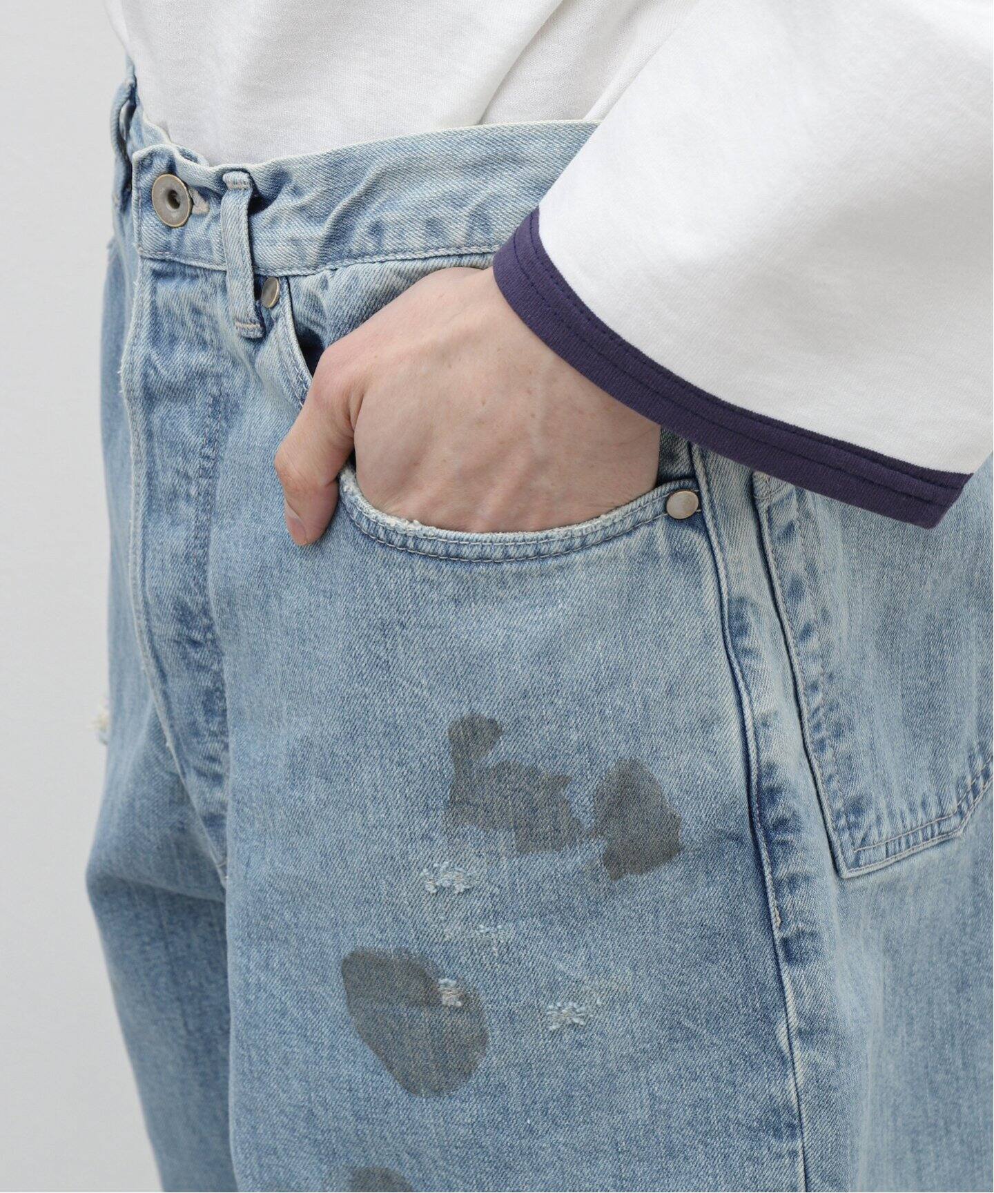MARKA / マーカ】COCOON FIT JEANS DAMAGED（デニムパンツ・ジーンズ 