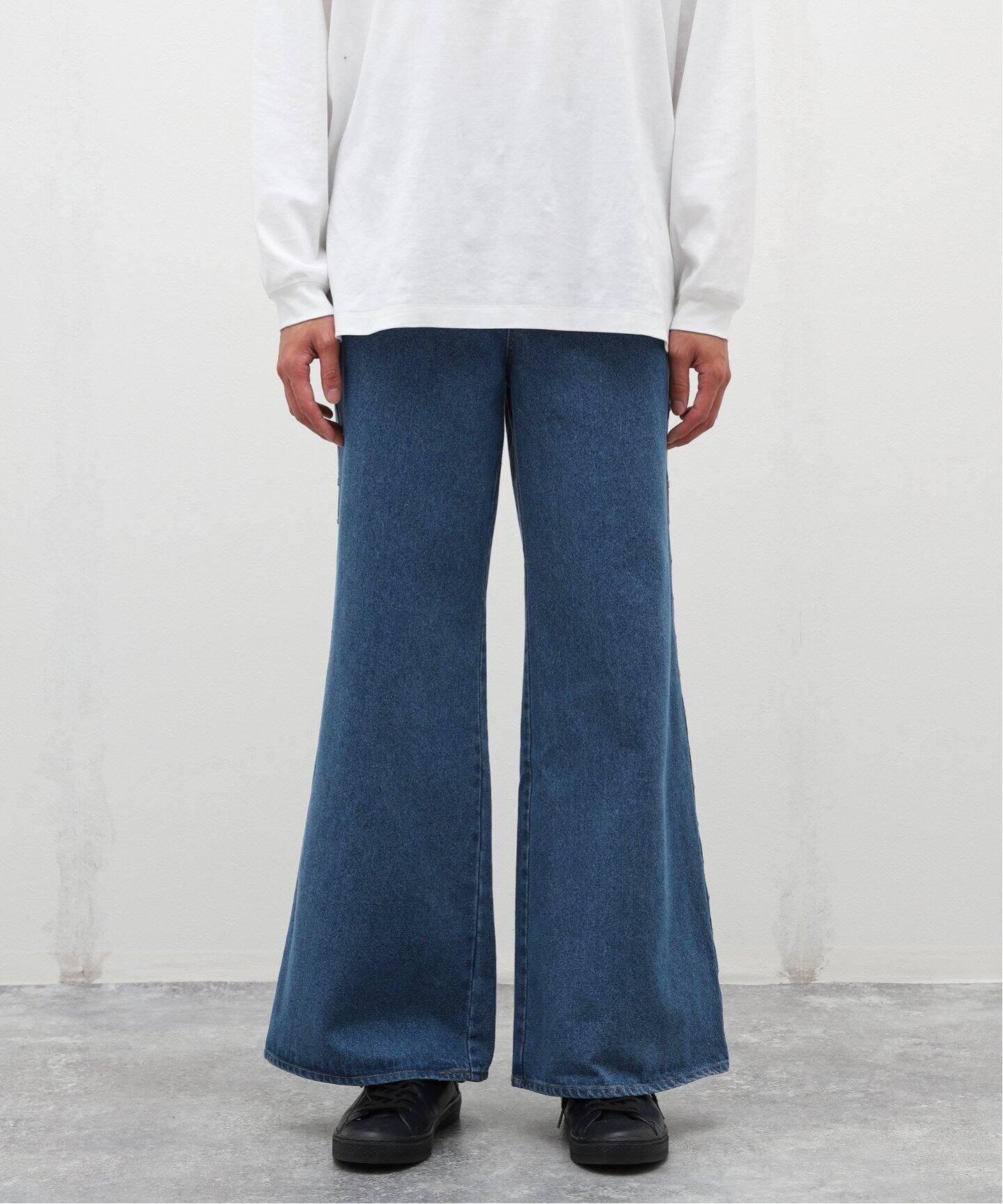 AFB / エーエフビー】STUDDED BAGGY PANTS（デニムパンツ・ジーンズ 