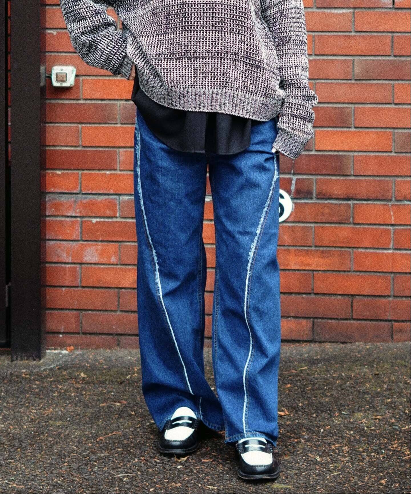 ジエダ USED LOOSE FIT JEANS デニム サイズ1（jieda 22SS USED LOOSE 