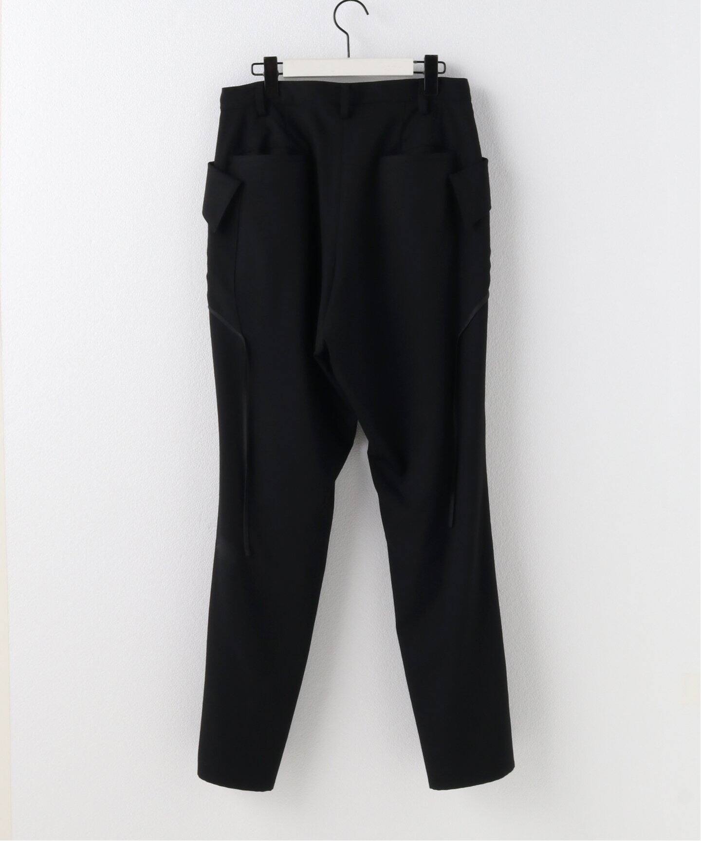SULVAM / サルバム】GABARDINE PIPING STRAIGHT PANTS（スラックス 