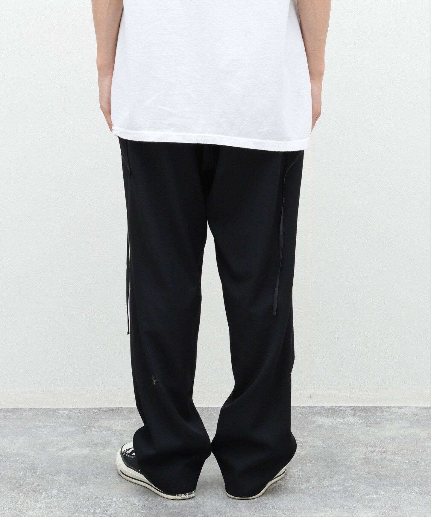 SULVAM / サルバム】GABARDINE PIPING STRAIGHT PANTS（スラックス  