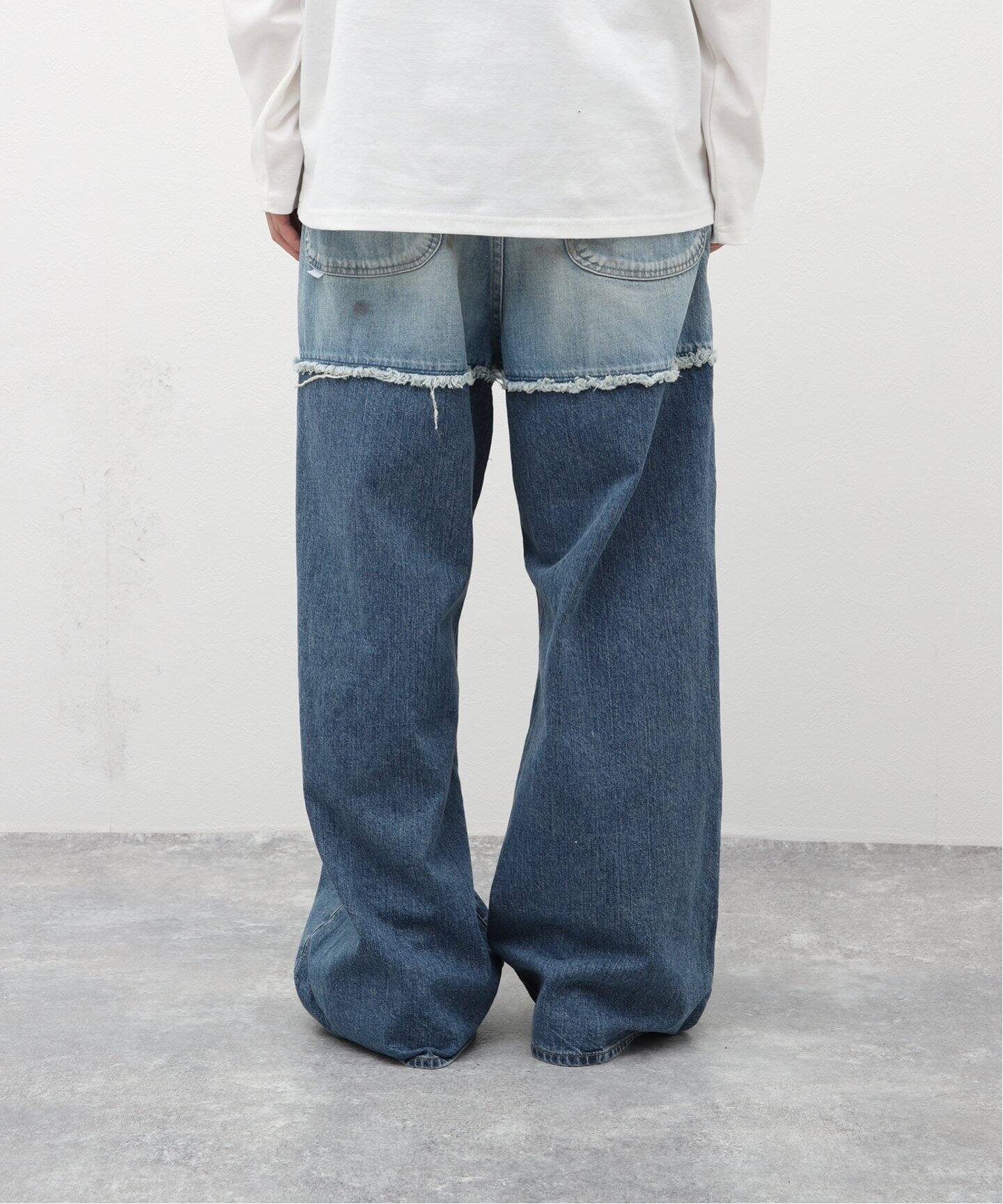 JIEDA / ジエダ】2 TONE BAGGY DENIM PANTS（デニムパンツ・ジーンズ 