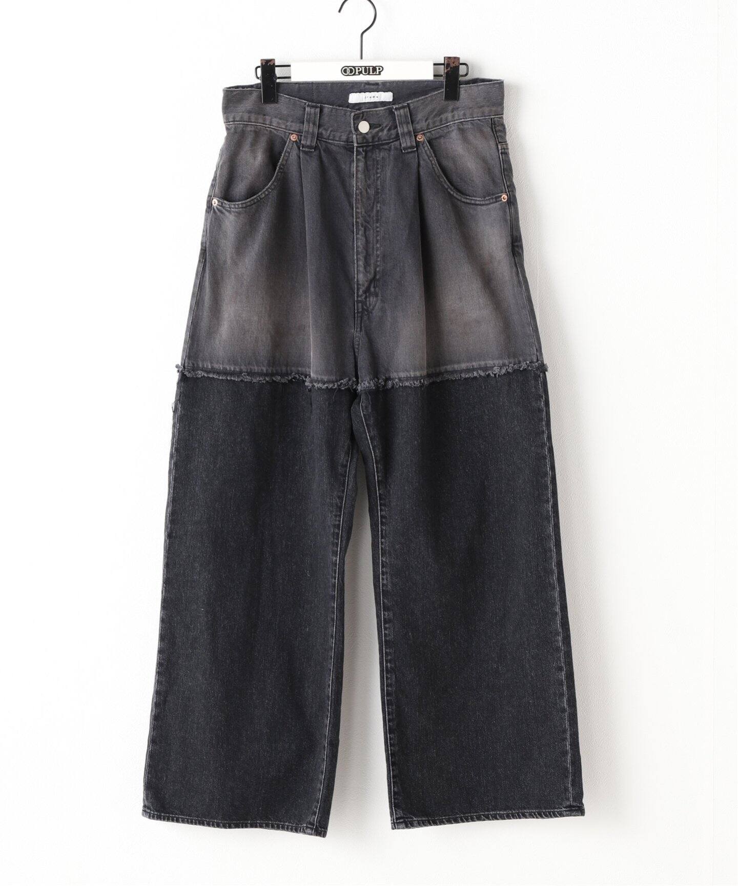 JIEDA / ジエダ】2 TONE BAGGY DENIM PANTS（デニムパンツ・ジーンズ 