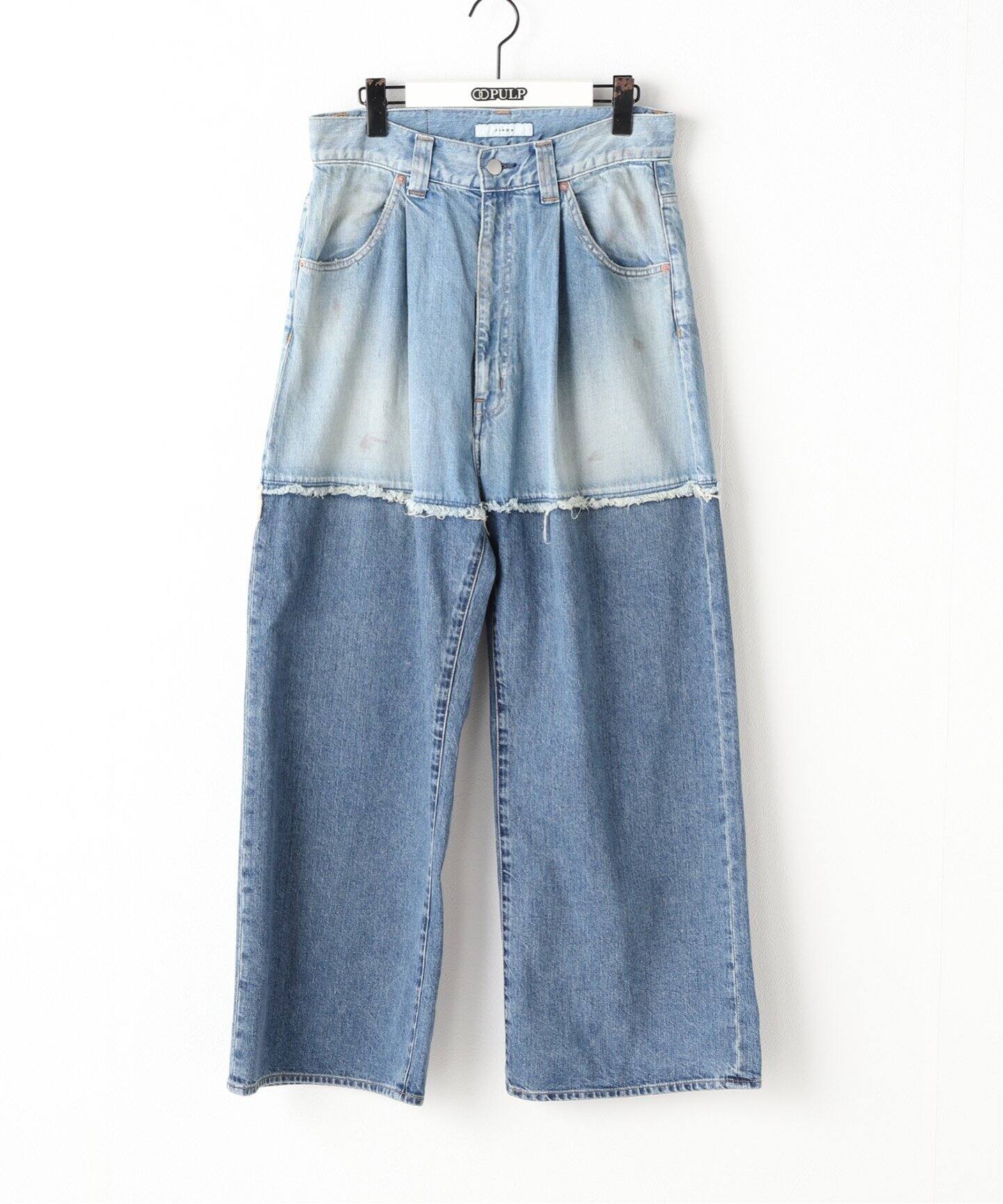 JIEDA / ジエダ】2 TONE BAGGY DENIM PANTS（デニムパンツ・ジーンズ 