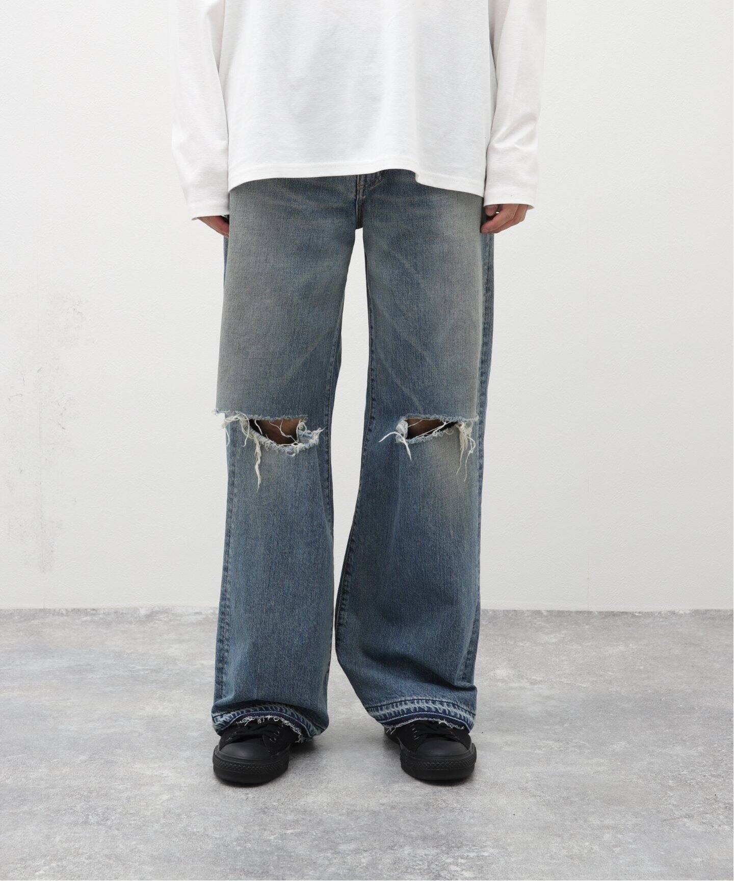 JIEDA / ジエダ】DAMAGE LOOSE FIT DENIM（デニムパンツ・ジーンズ 