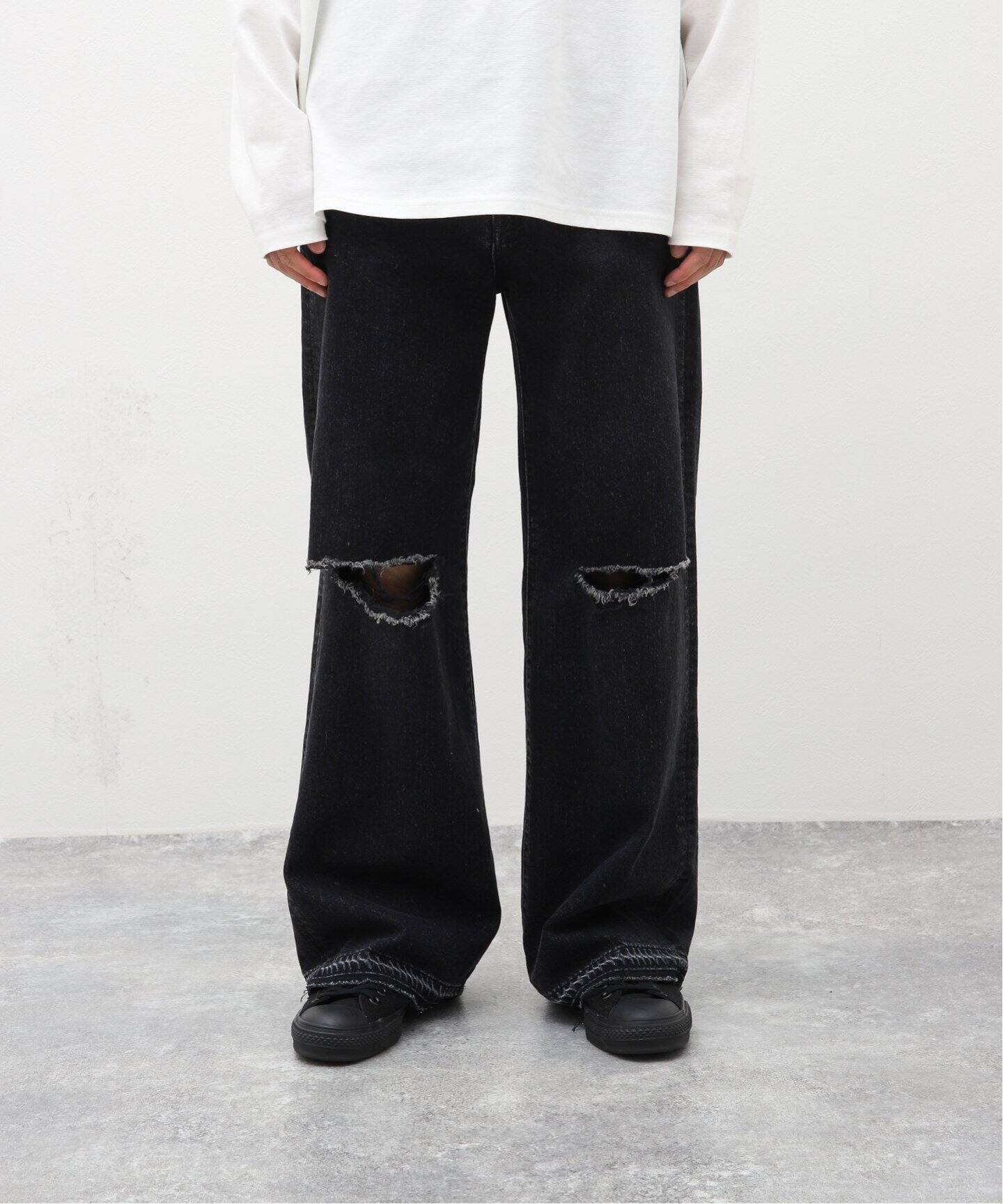 JIEDA / ジエダ】DAMAGE LOOSE FIT DENIM（デニムパンツ・ジーンズ 