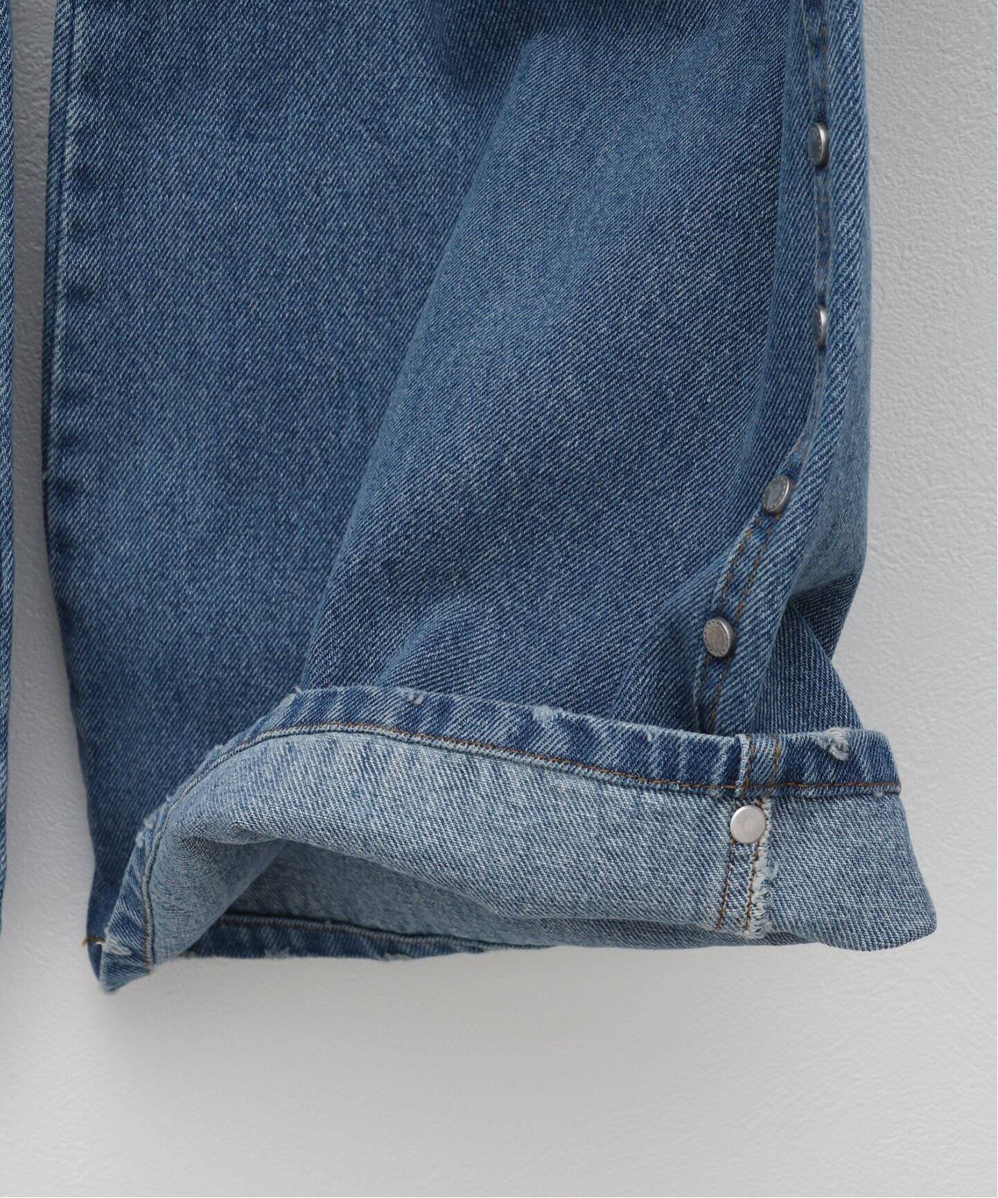 AFB / エーエフビー】STUDS DAMAGED BAGGY PANTS（デニムパンツ 
