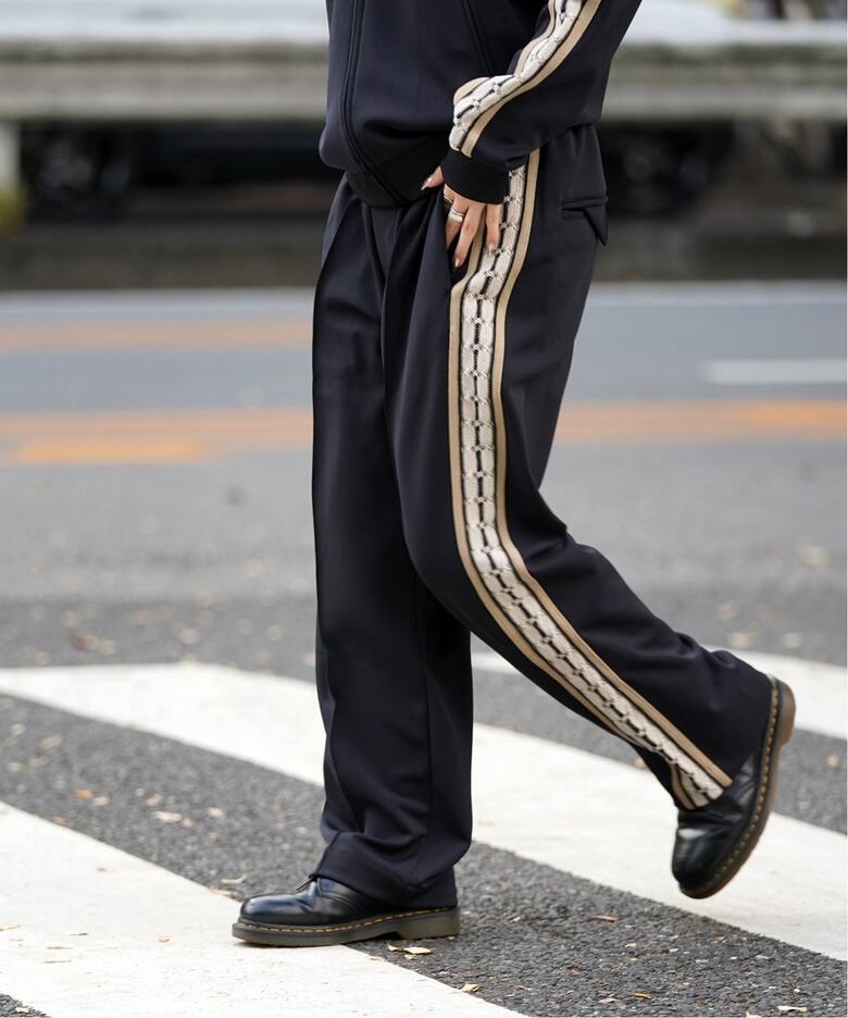 Sasquatchfabrix.】別注 LACE TAPE TRACK PANTS（ジャージ／トラック  