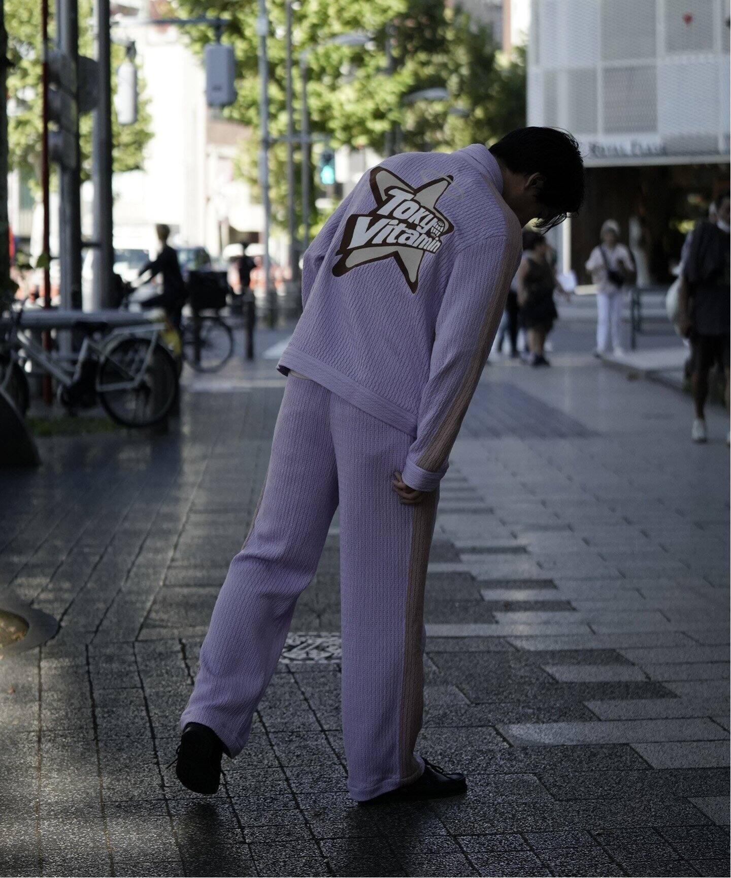 Plateau Studio x tokyovitamin】KNIT TRACK PANTS（ジャージ  