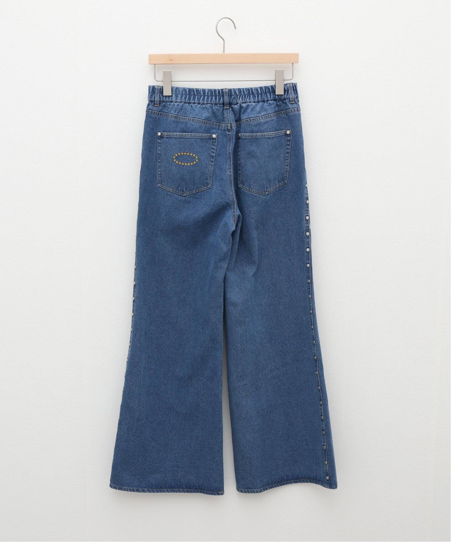 AFB / エーエフビー】STUDDED BAGGY PANTS（デニムパンツ・ジーンズ 