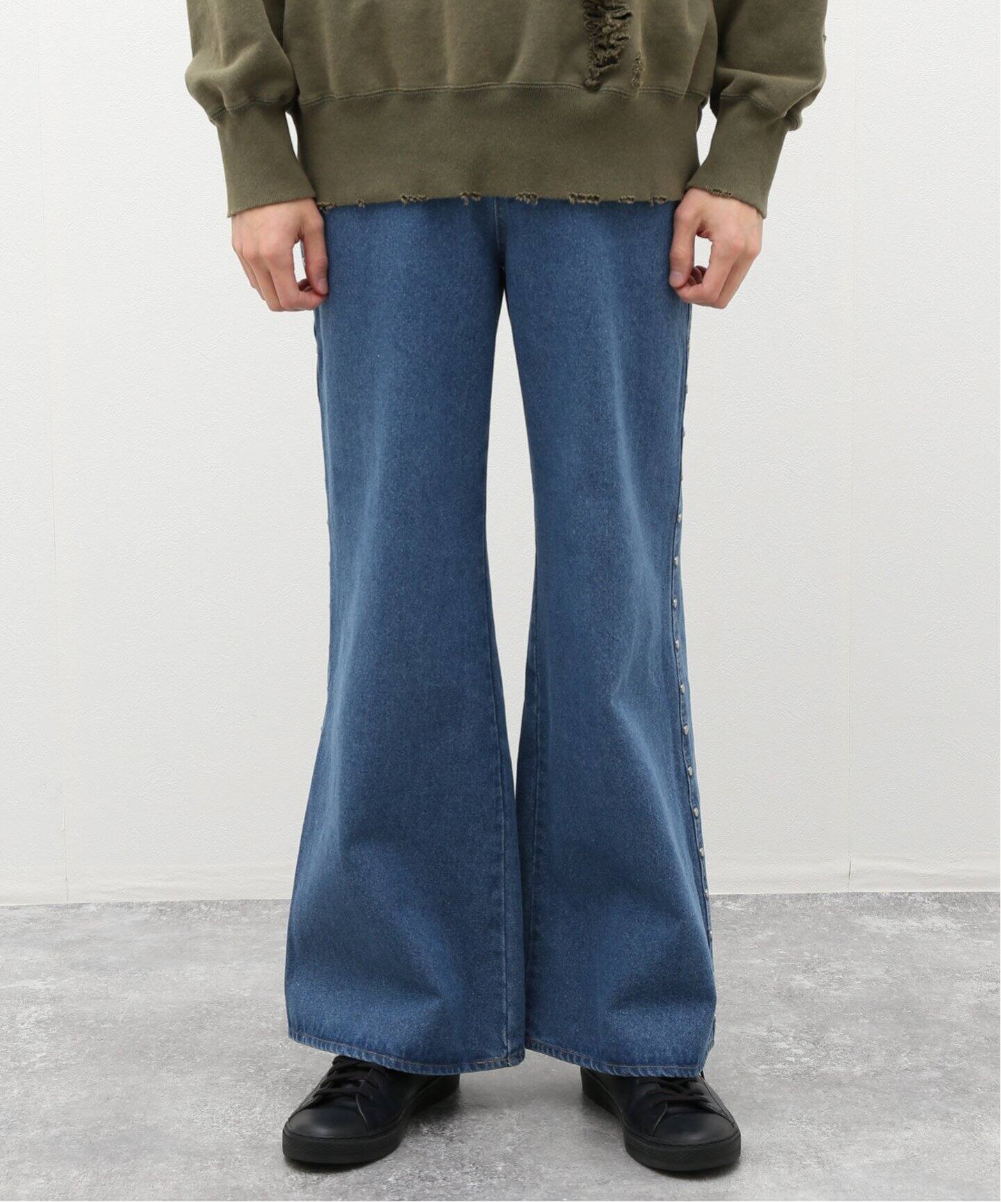 AFB / エーエフビー】STUDDED BAGGY PANTS（デニムパンツ・ジーンズ 