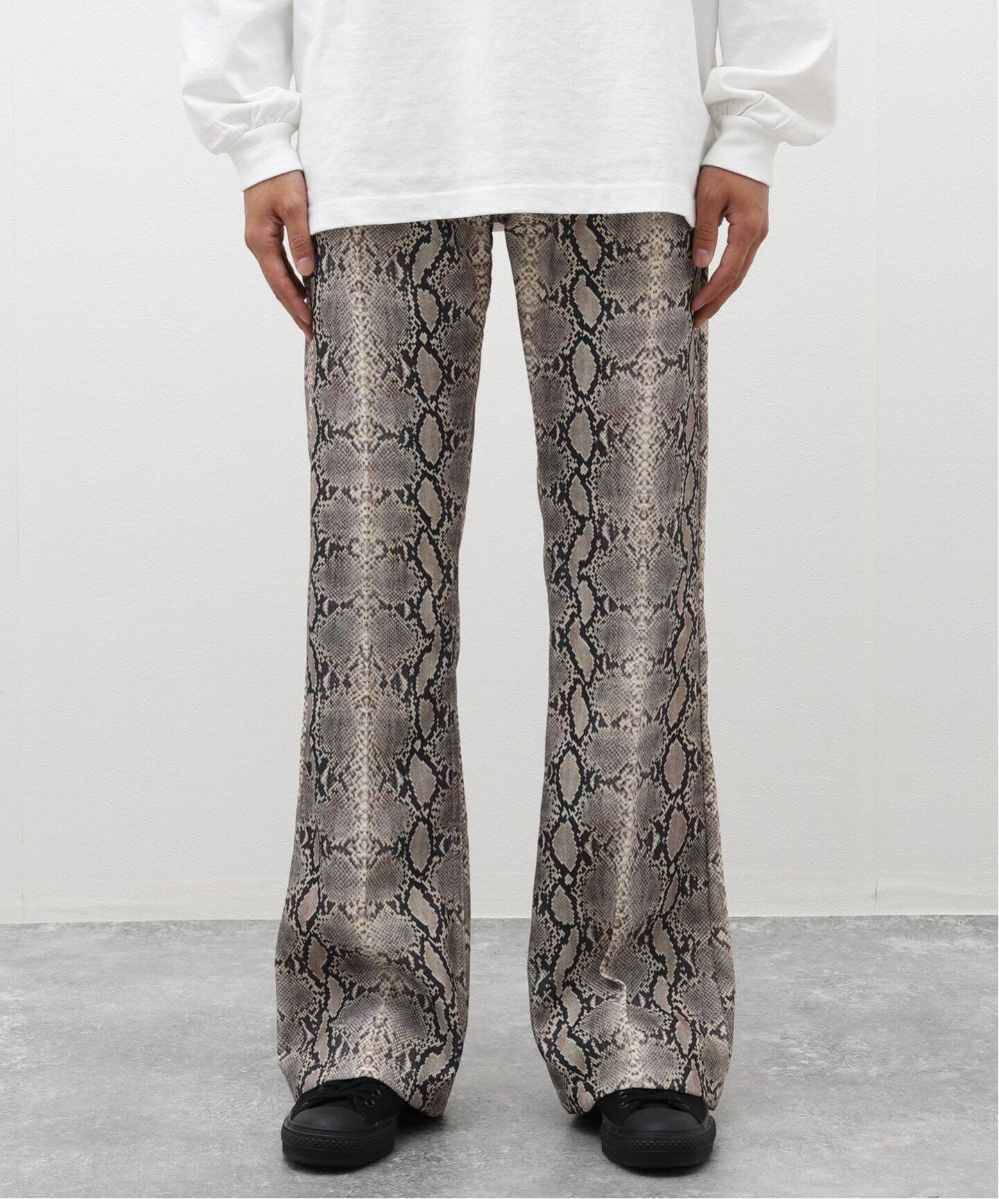 DAIRIKU / ダイリク】Python Flare Pressed Pants（スラックス 
