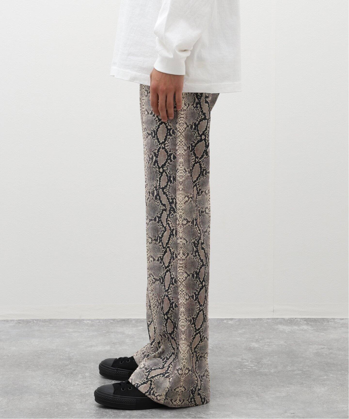 DAIRIKU / ダイリク】Python Flare Pressed Pants（スラックス 