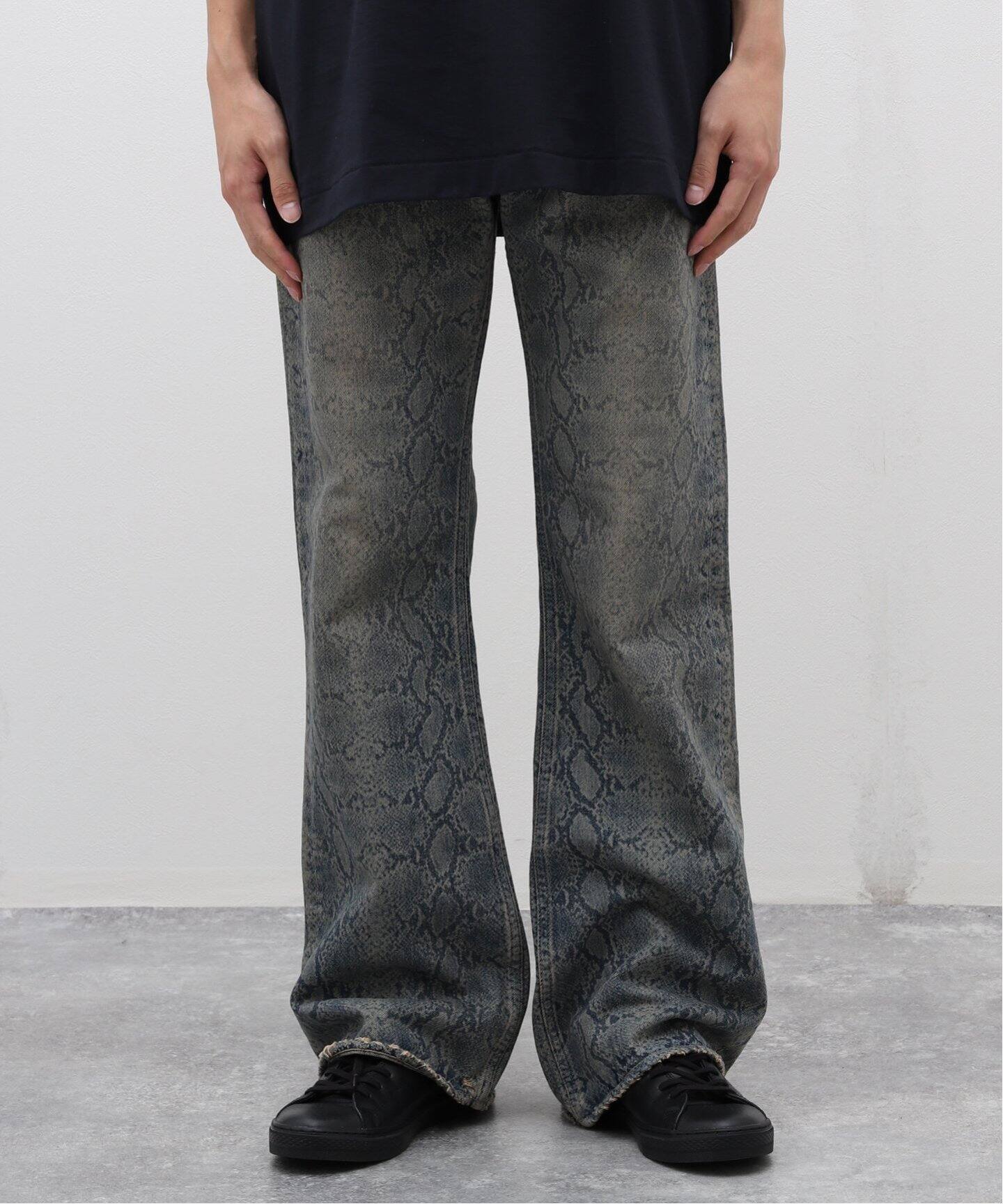 DAIRIKU / ダイリク】Python Flare Denim Pants（デニムパンツ  