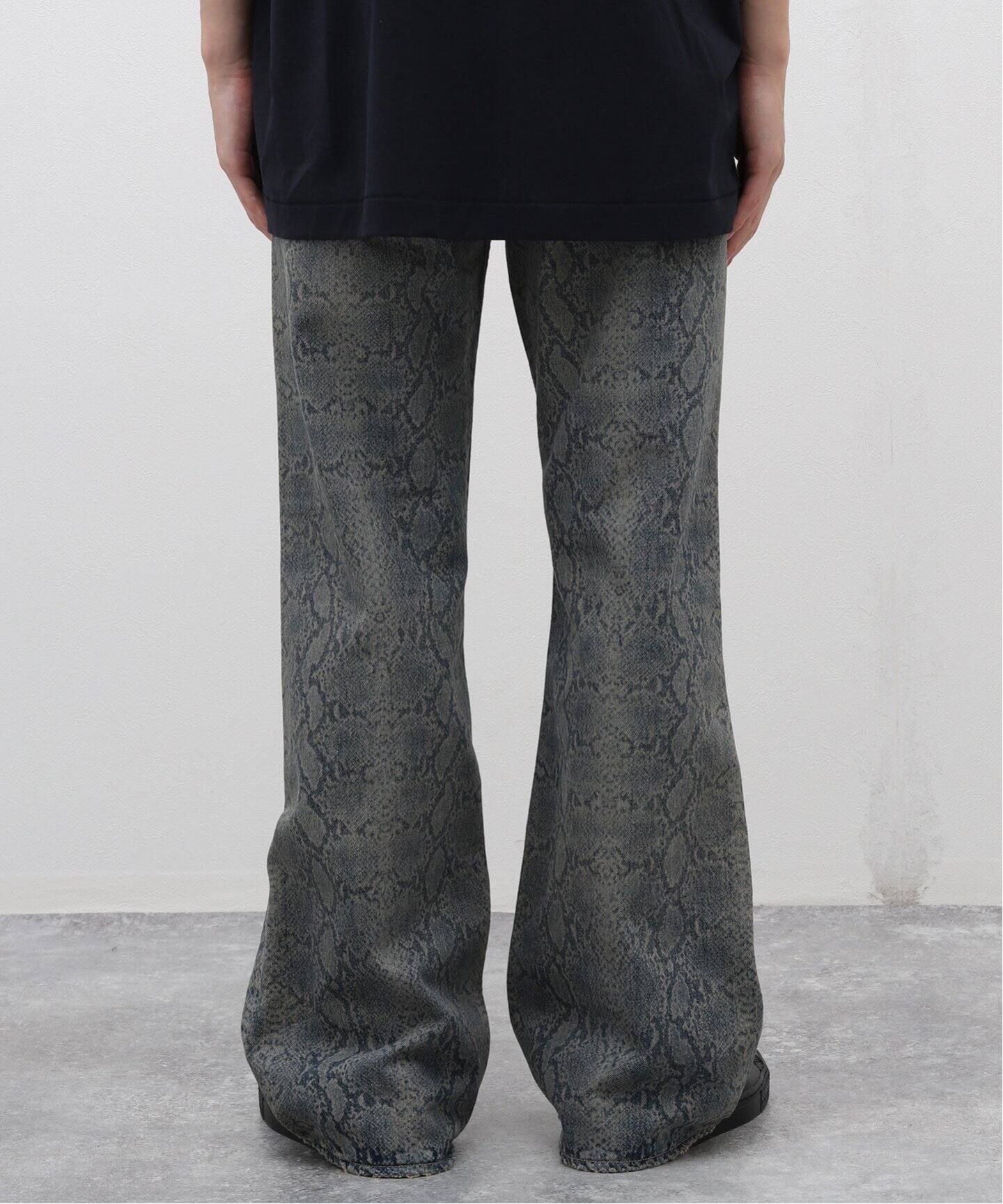 DAIRIKU / ダイリク】Python Flare Denim Pants（デニムパンツ 